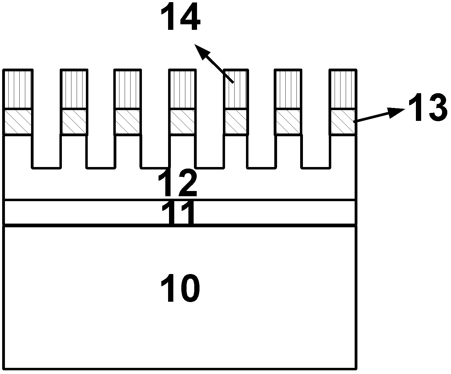 Method for producing nano fluorescent powder-free gallium nitride white light-emitting diode