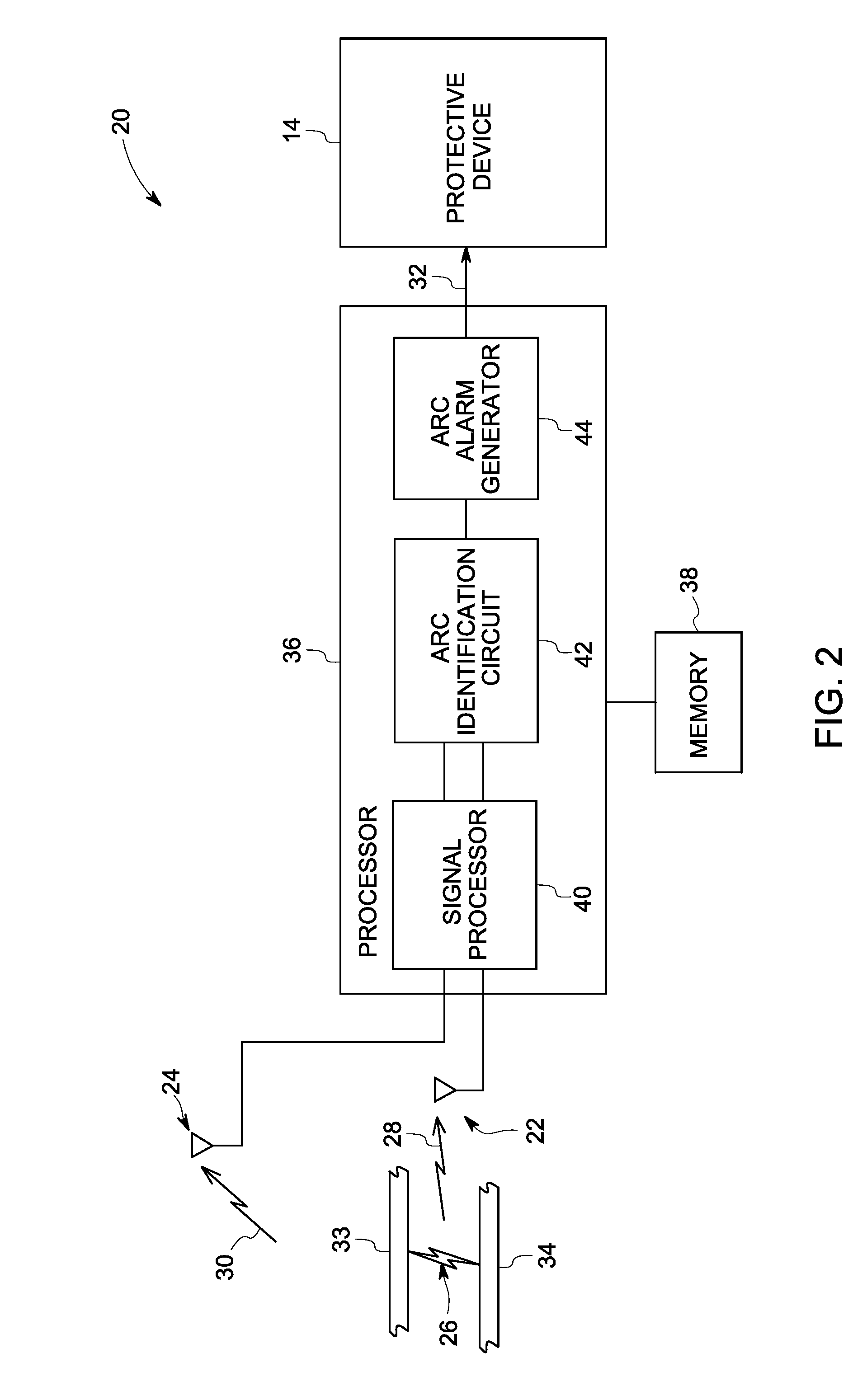 Arc detection system and method