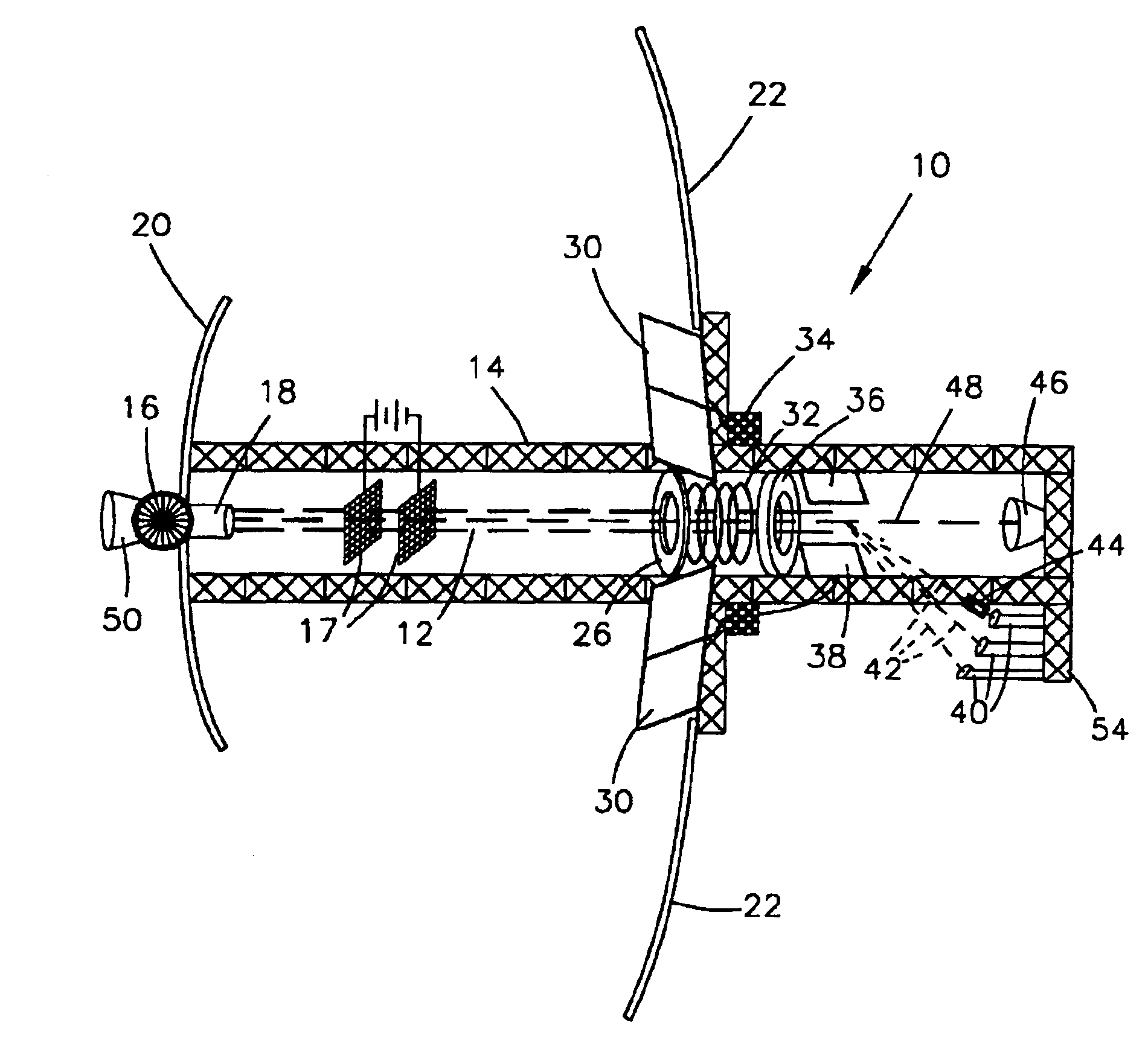 Process and apparatus for isotope separation in low-gravity environment