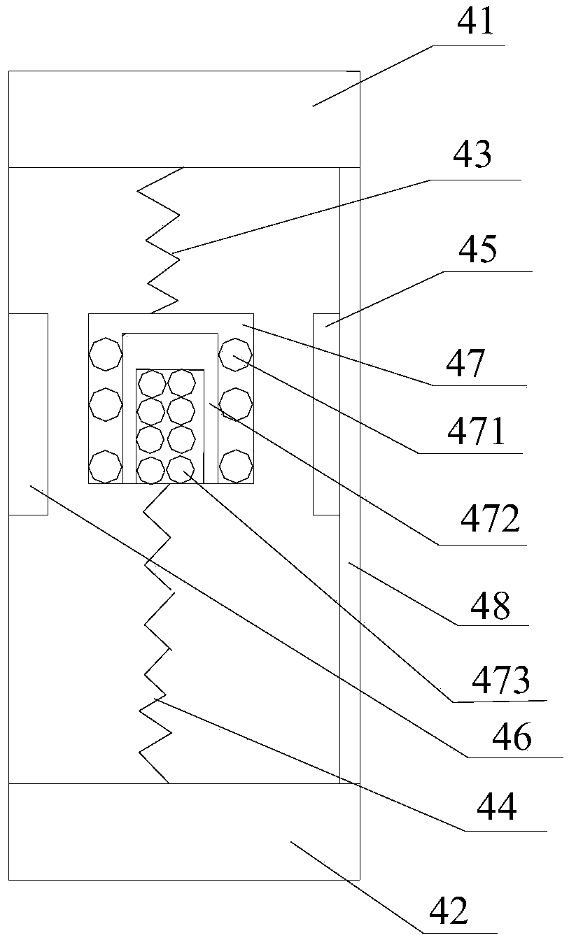 Semi-active cab suspension vibration isolation device