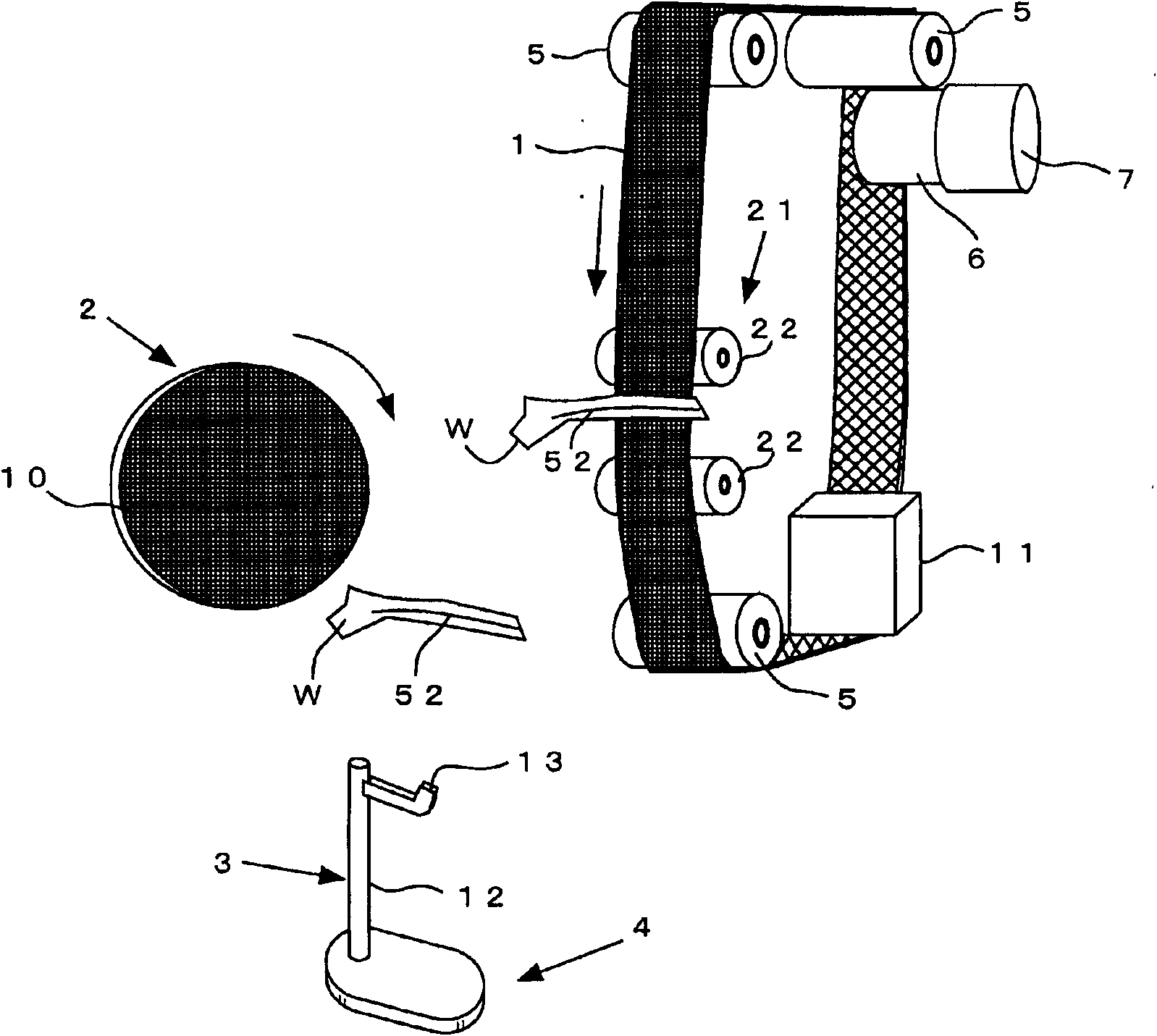 Grinding device of parting line of resin molding and grinding method