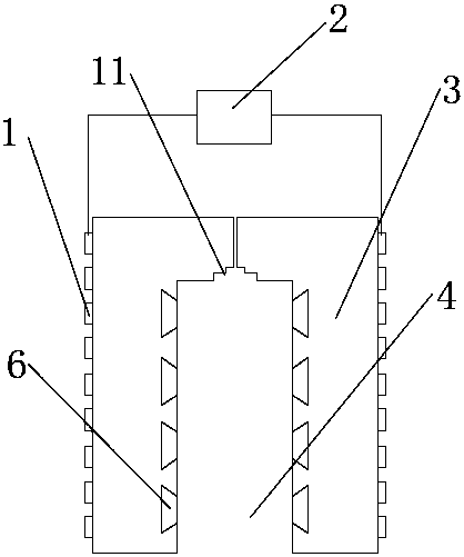 Combined magnetic collector for electromagnetic pulsation welding