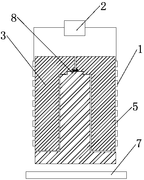 Combined magnetic collector for electromagnetic pulsation welding