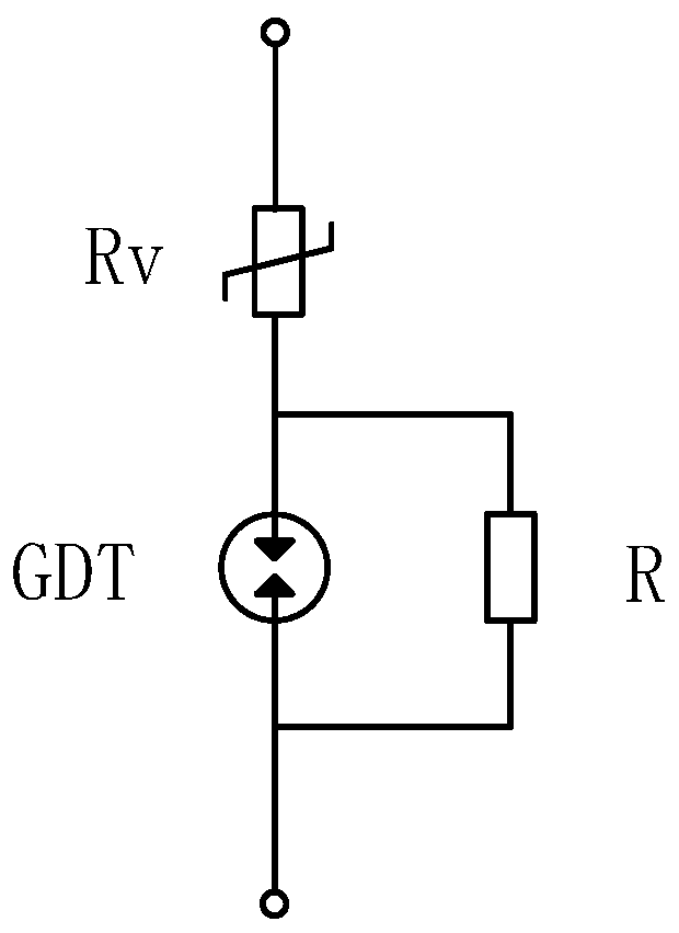 Method for distributing working voltage proportion of voltage dependent resistor and discharge tube series circuit