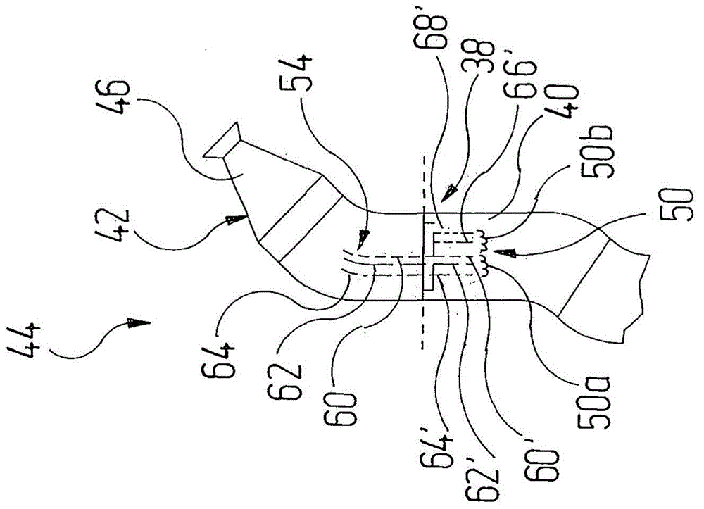 Application robot having a connection unit for different applicators