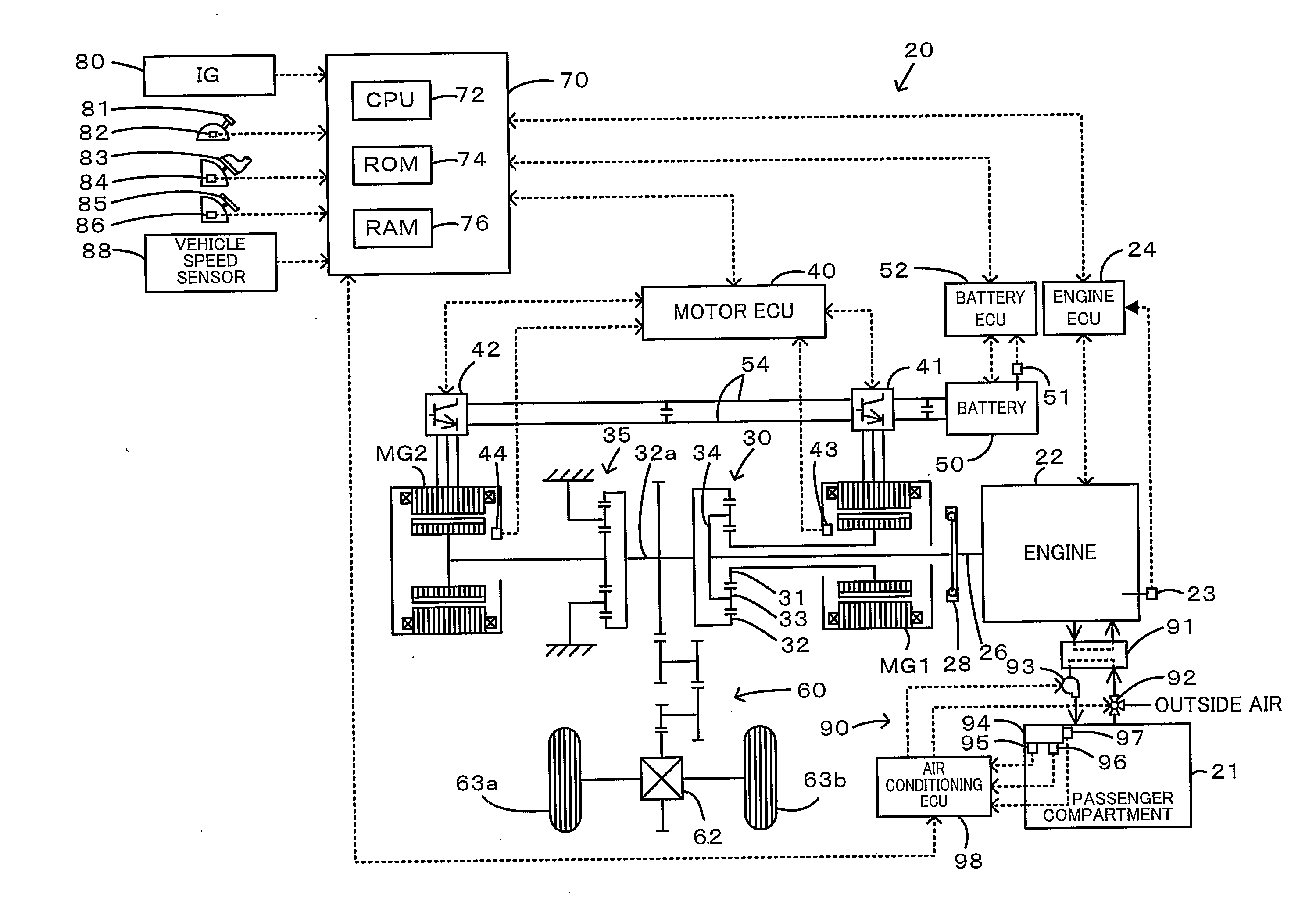 Hybrid Vehicle and Control Method Thereof