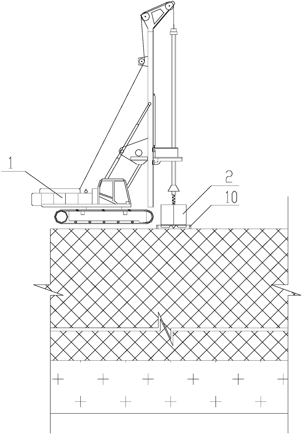 Excavation method of pile hole