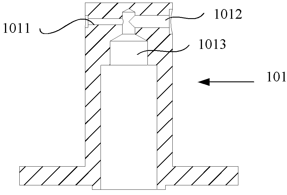 Thruster of hydrogen-oxygen catalytic ignition mini rocket