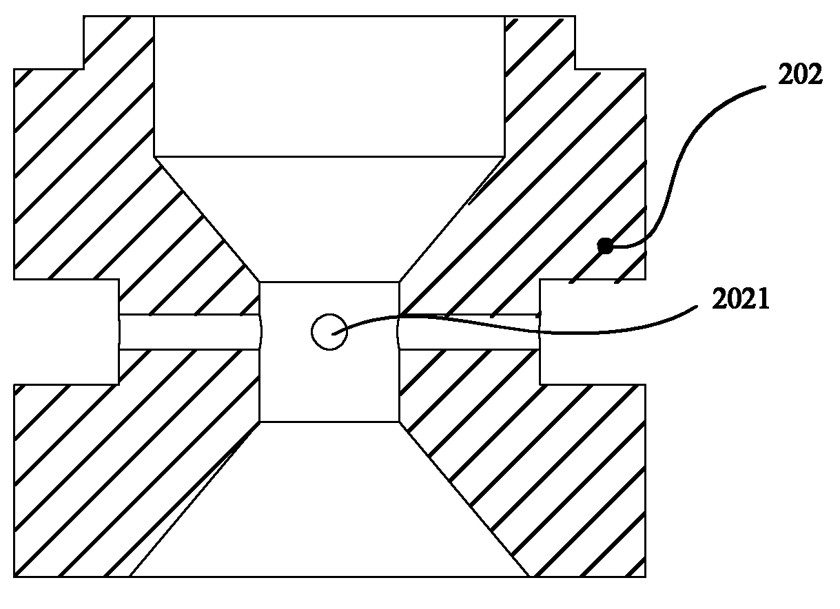 Thruster of hydrogen-oxygen catalytic ignition mini rocket