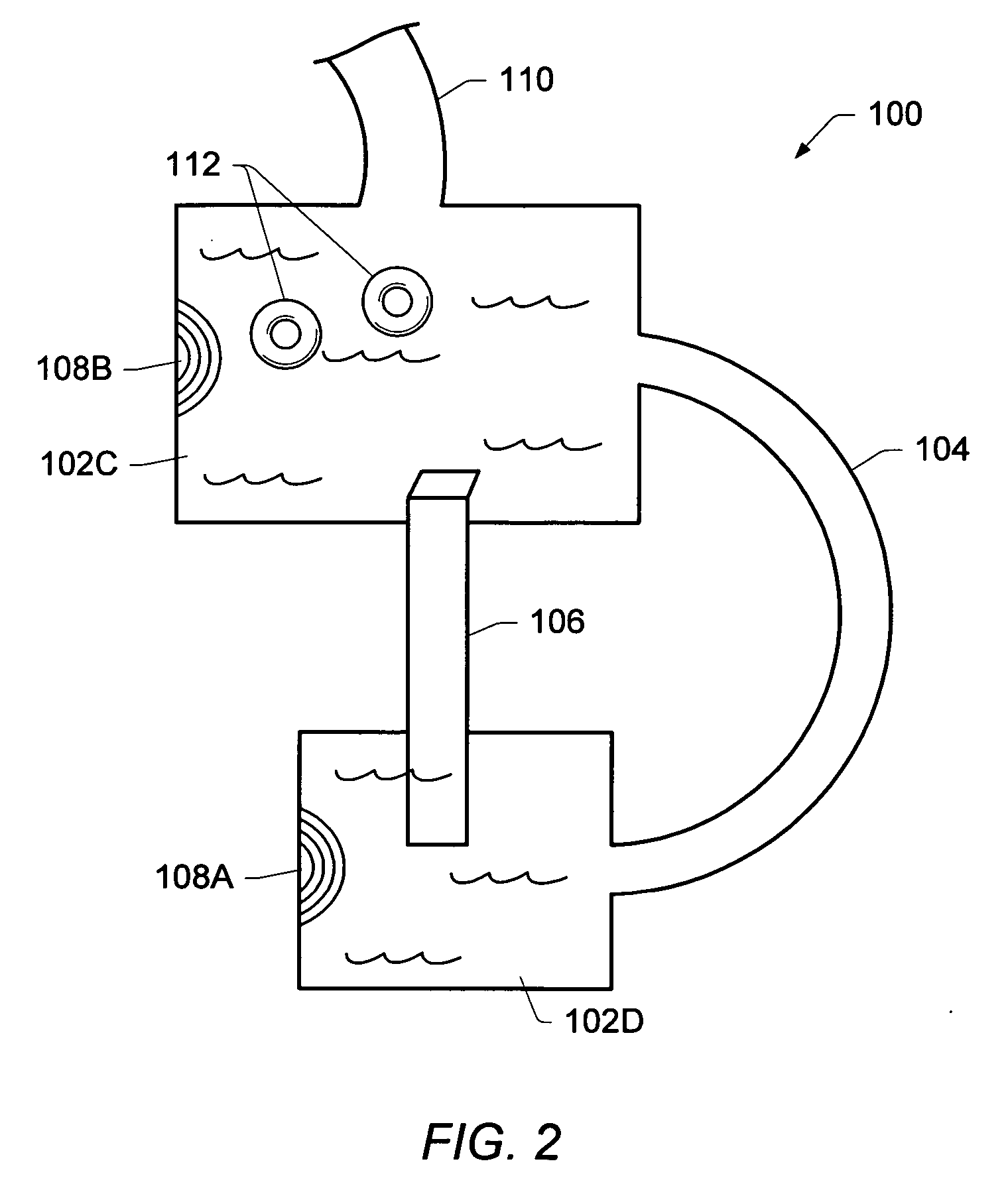 Water amusement park water channel flow system