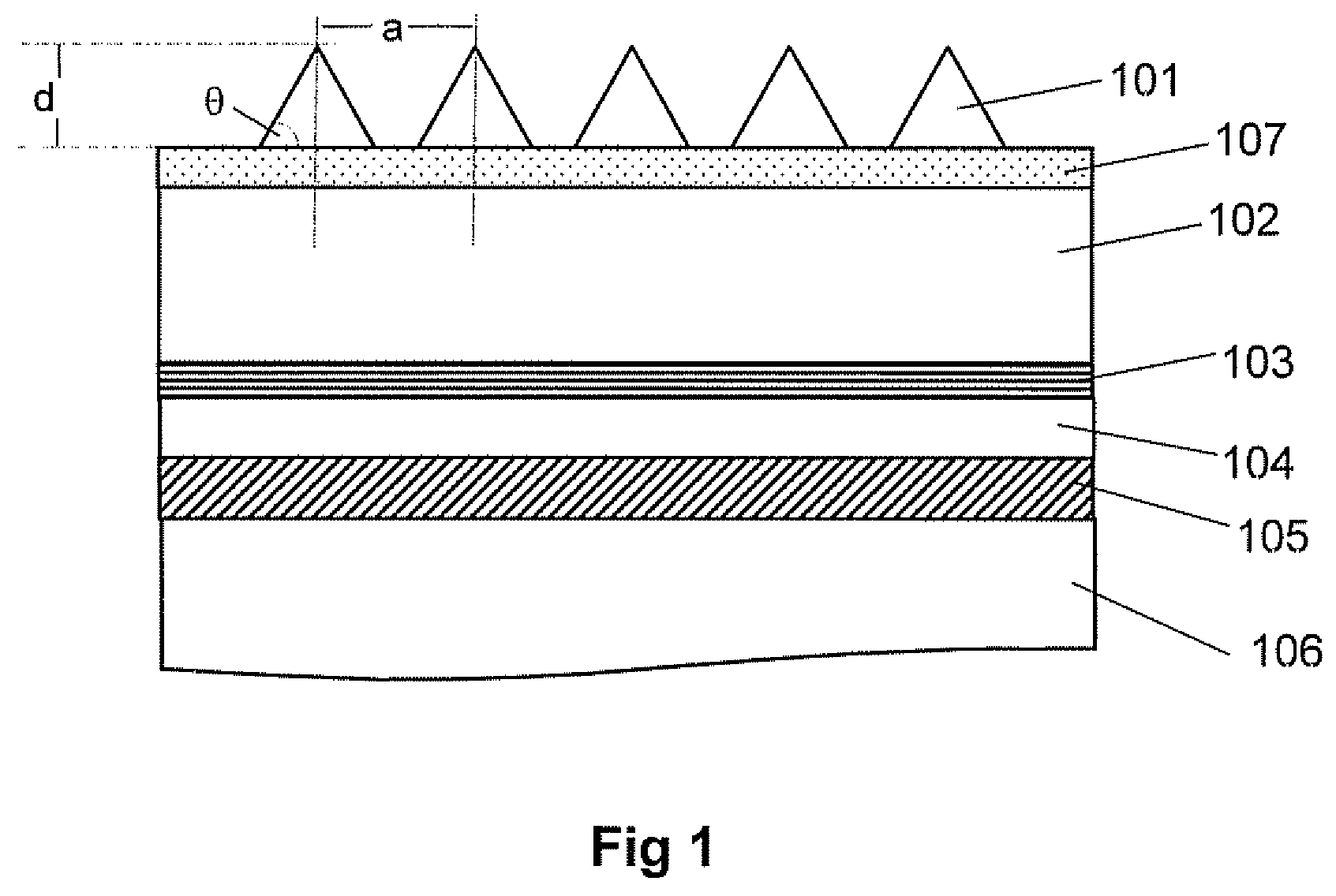 Pyramidal photonic crystal light emitting device