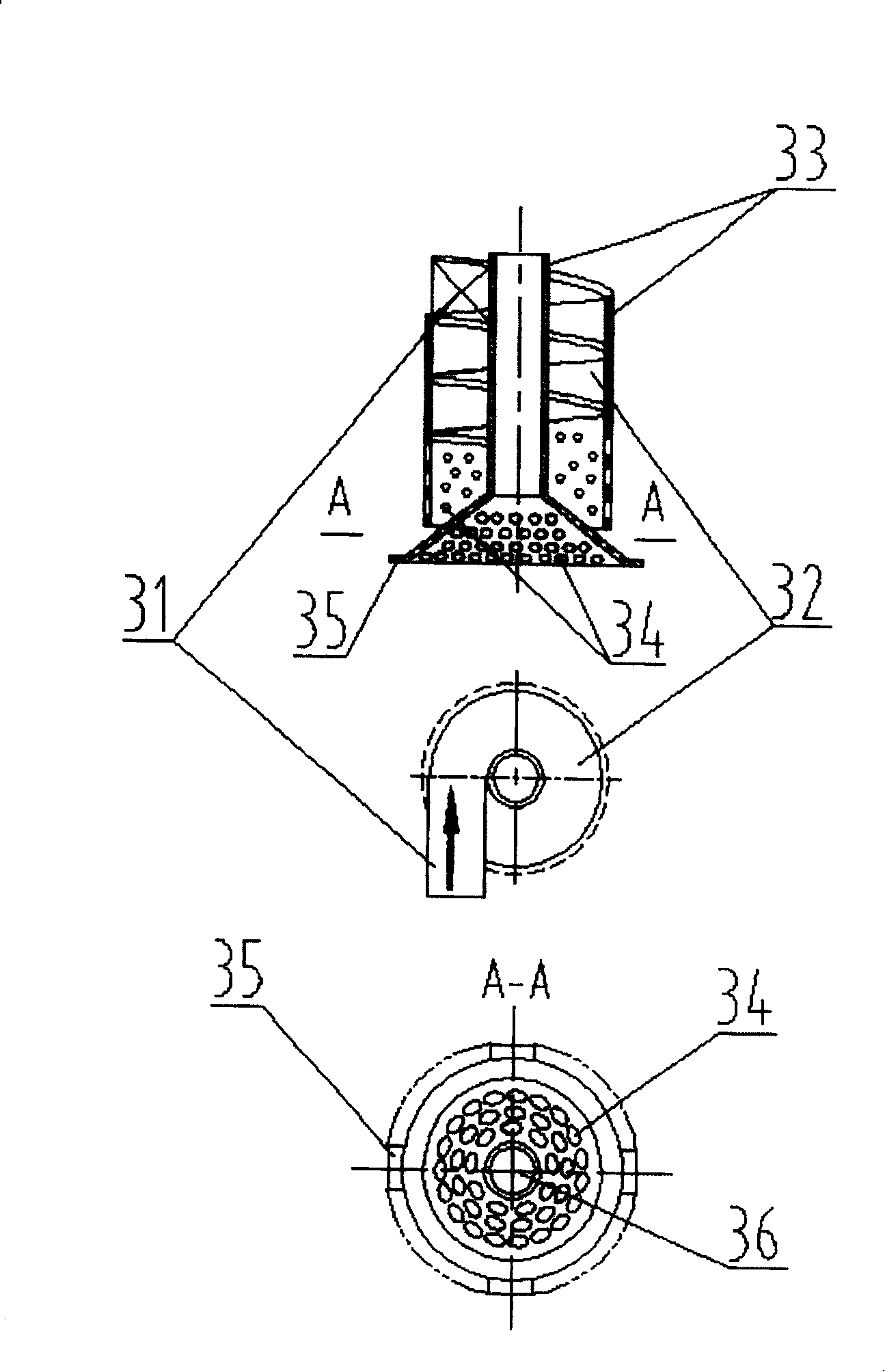 Automatic metering device for oil, water and gas three-phase flow