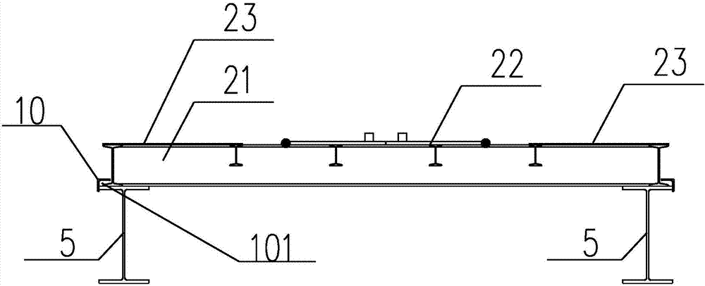 Tool platform suitable for positioning of cast-in-place pile reinforcement cage and guide pipe