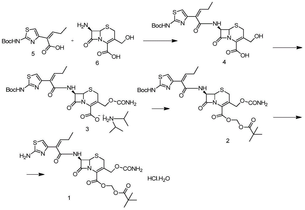 Preparation method for cefcapene pivoxil hydrochloride