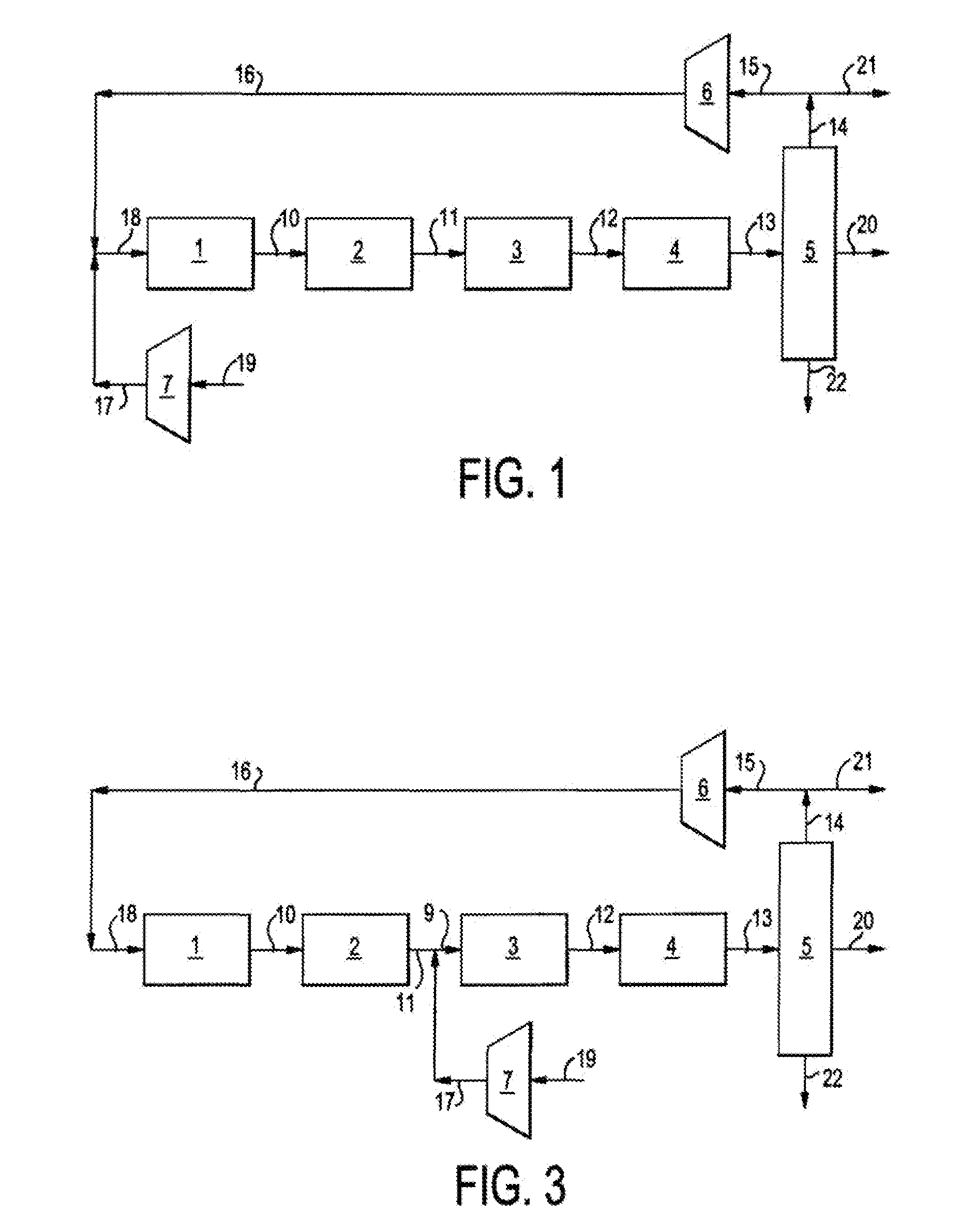 Single loop multistage fuel production