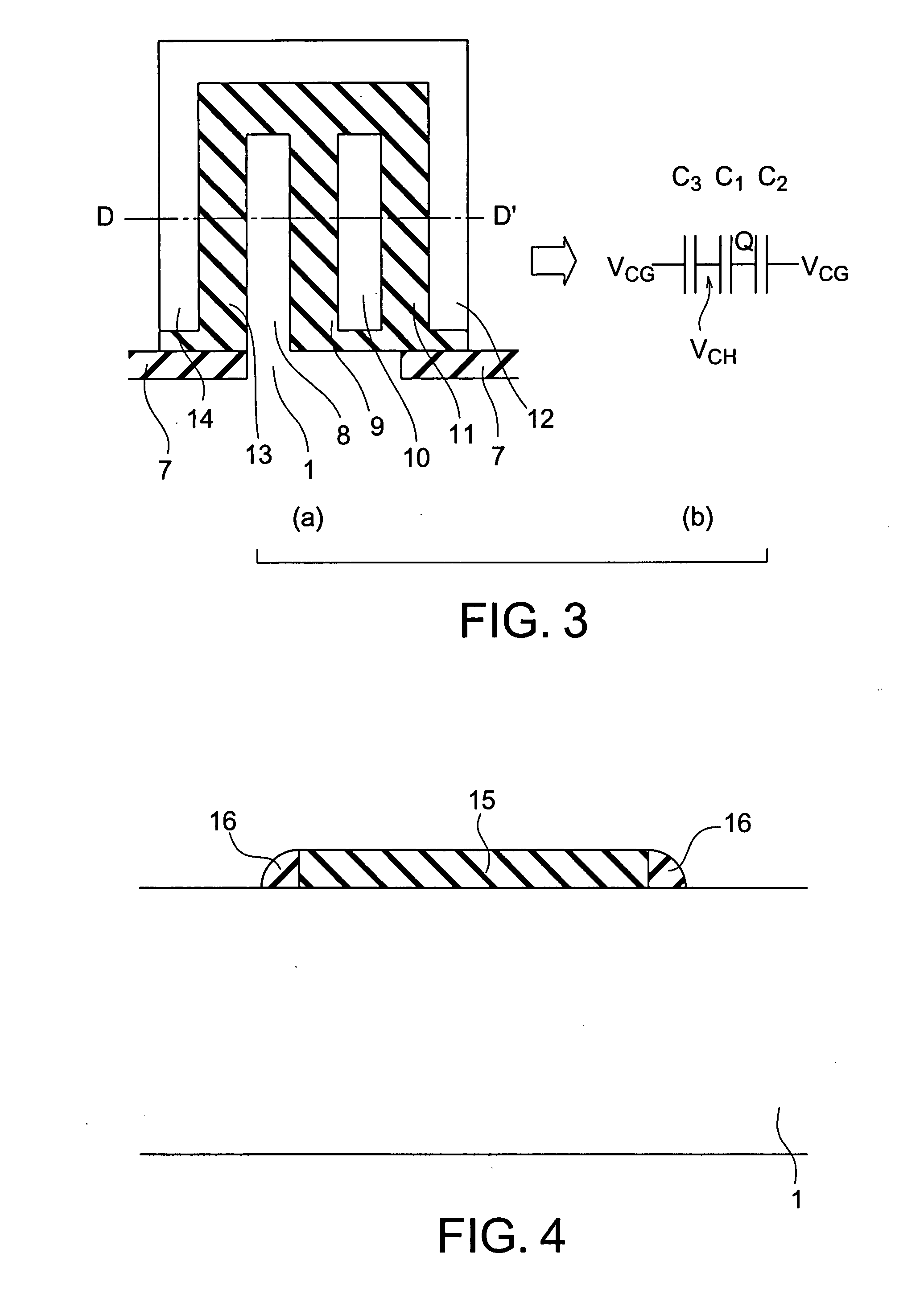 Nonvolatile semiconductor memory element and nonvolatile semiconductor memory device