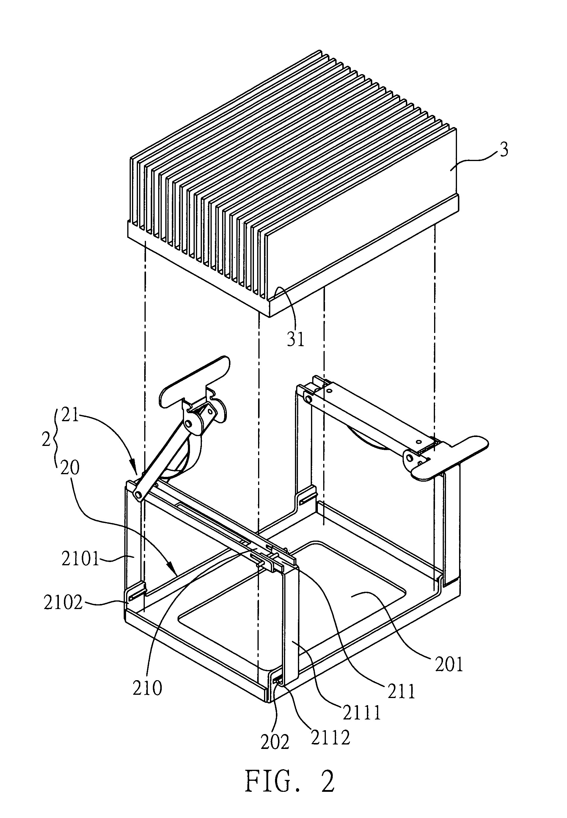 Heatsink locking device