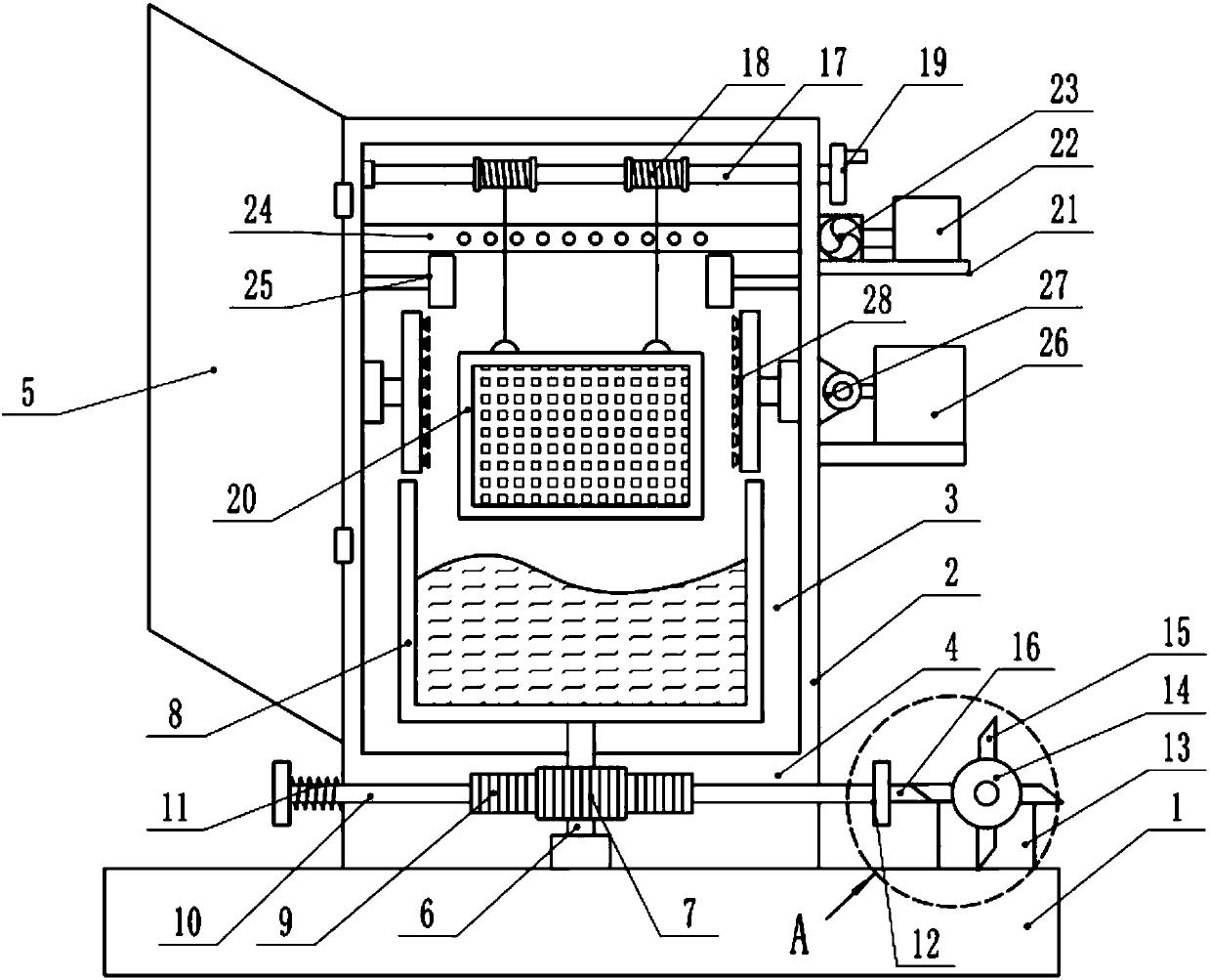 Sterilization and disinfection device for surgical instruments for clinical operations