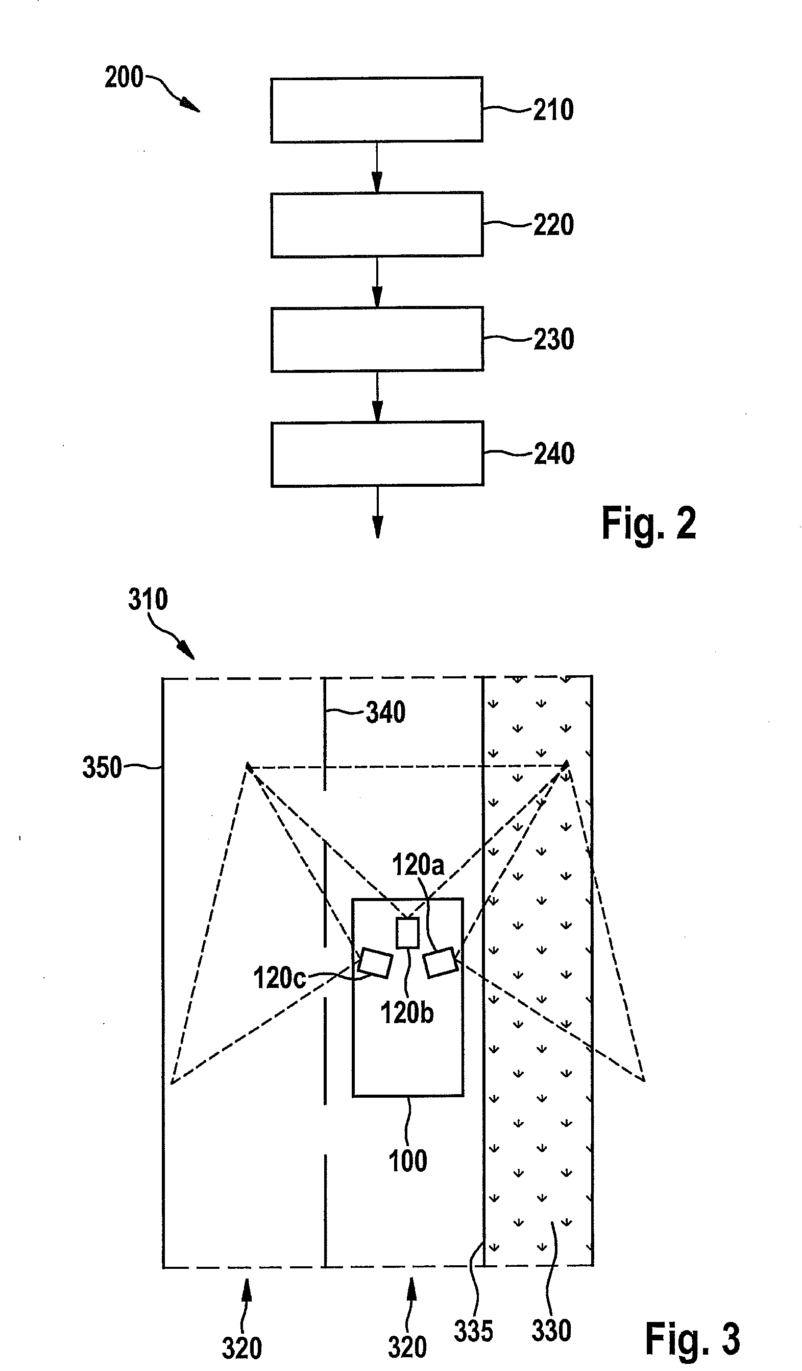 Method and device for detecting a position of a vehicle on a lane