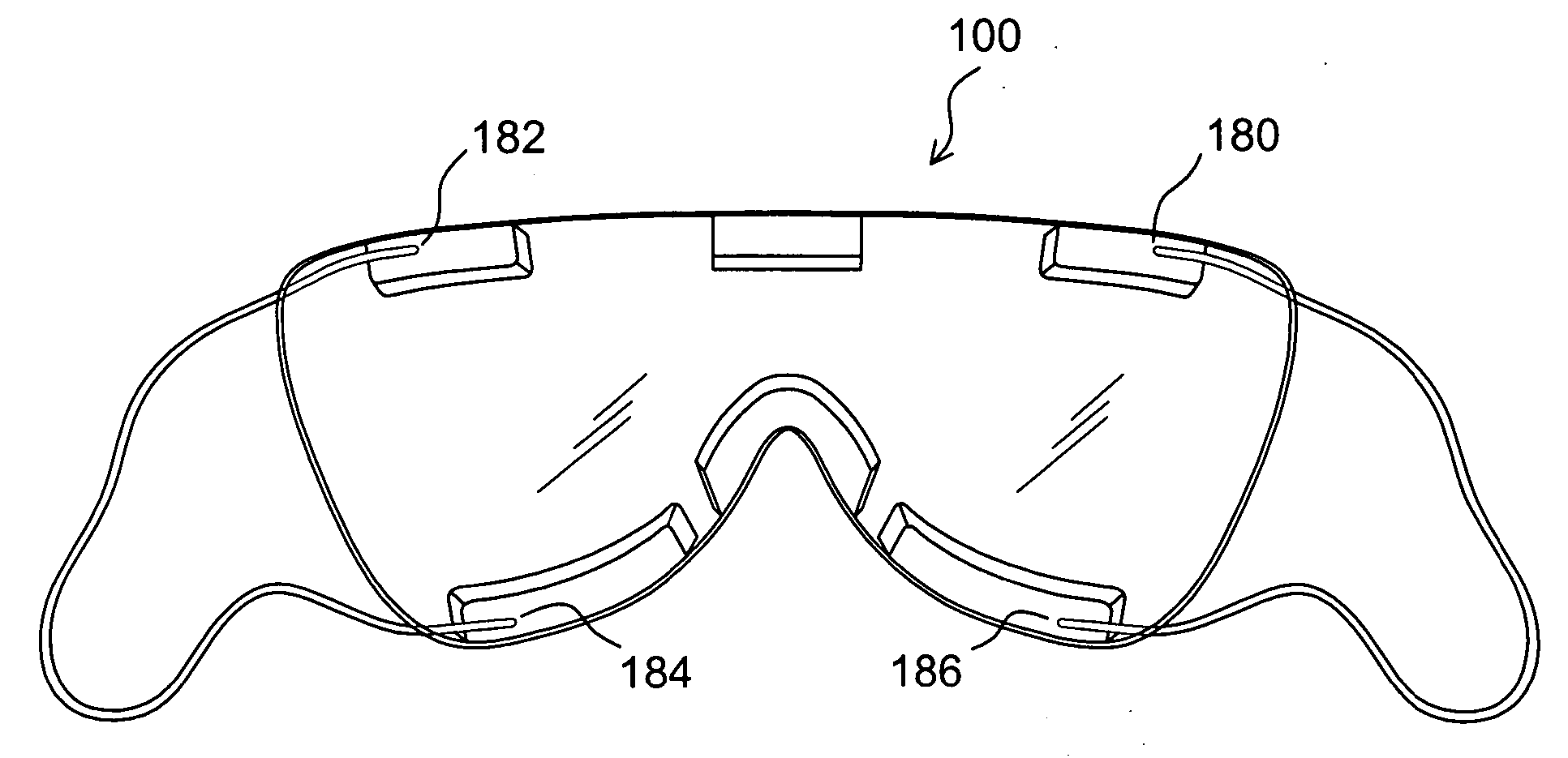 Ergonomic, temple-vented, lightweight, anti-glare eye shield & method of manufacture thereof