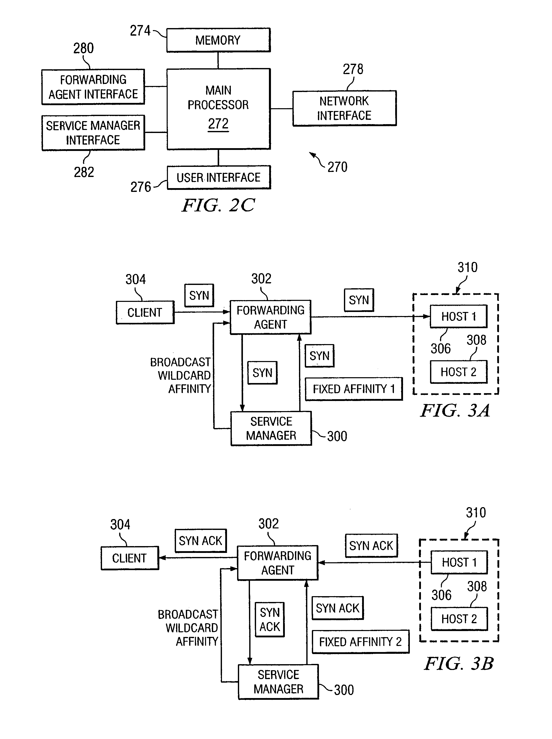 Network address translation using a forwarding agent