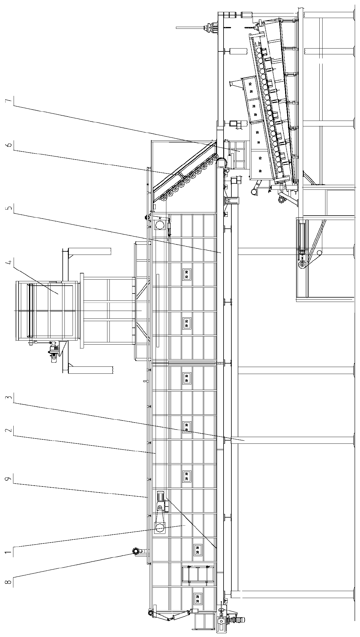 Dust explosion-proof system for medium-density fiberboard paving section