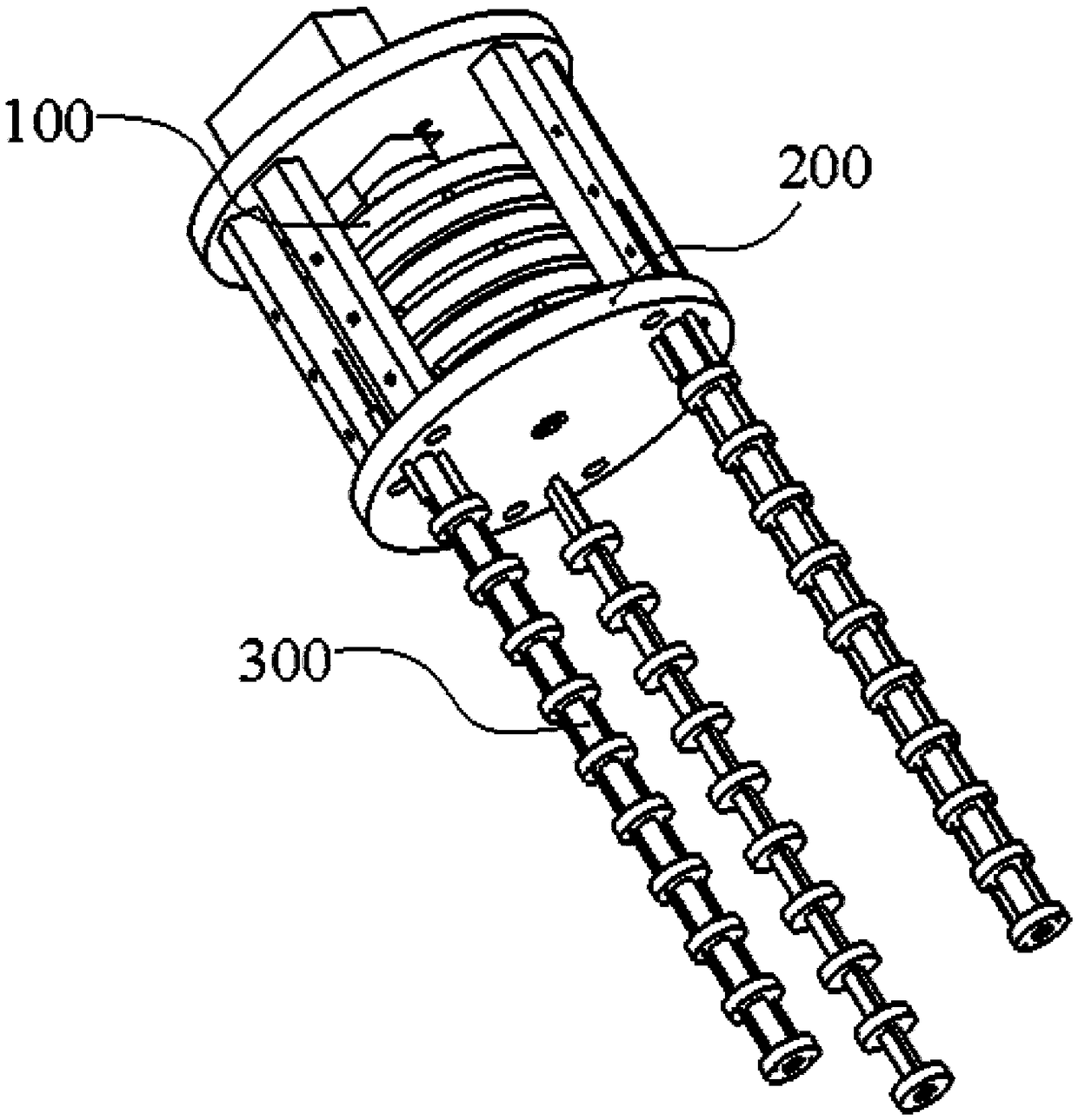 Multi-finger flexible mechanical hand based on volute spiral springs