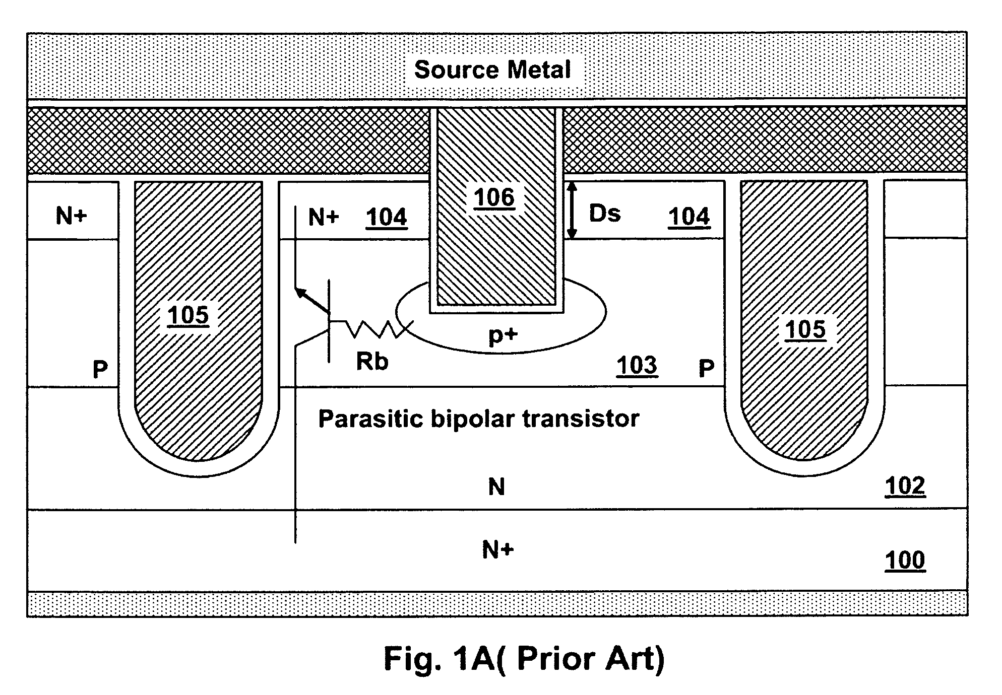 Trench MOSFET structure having improved avalanche capability using three masks process