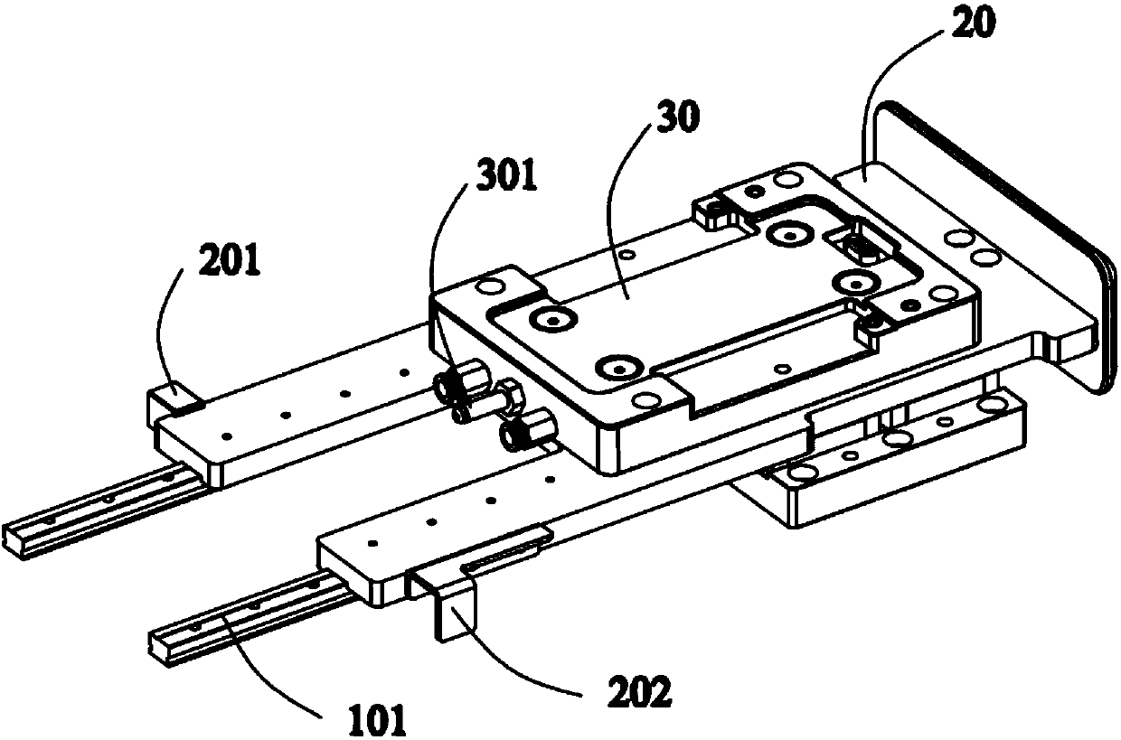 Withdrawing mechanism for air tightness detection equipment