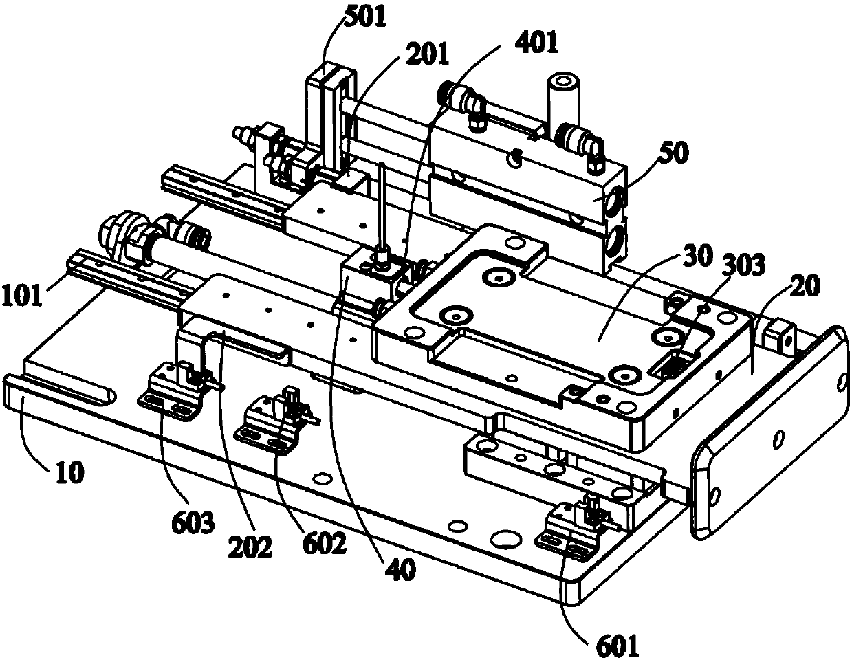 Withdrawing mechanism for air tightness detection equipment