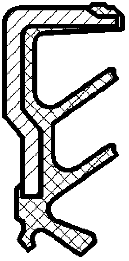 Method for measuring size of bearing sealing ring