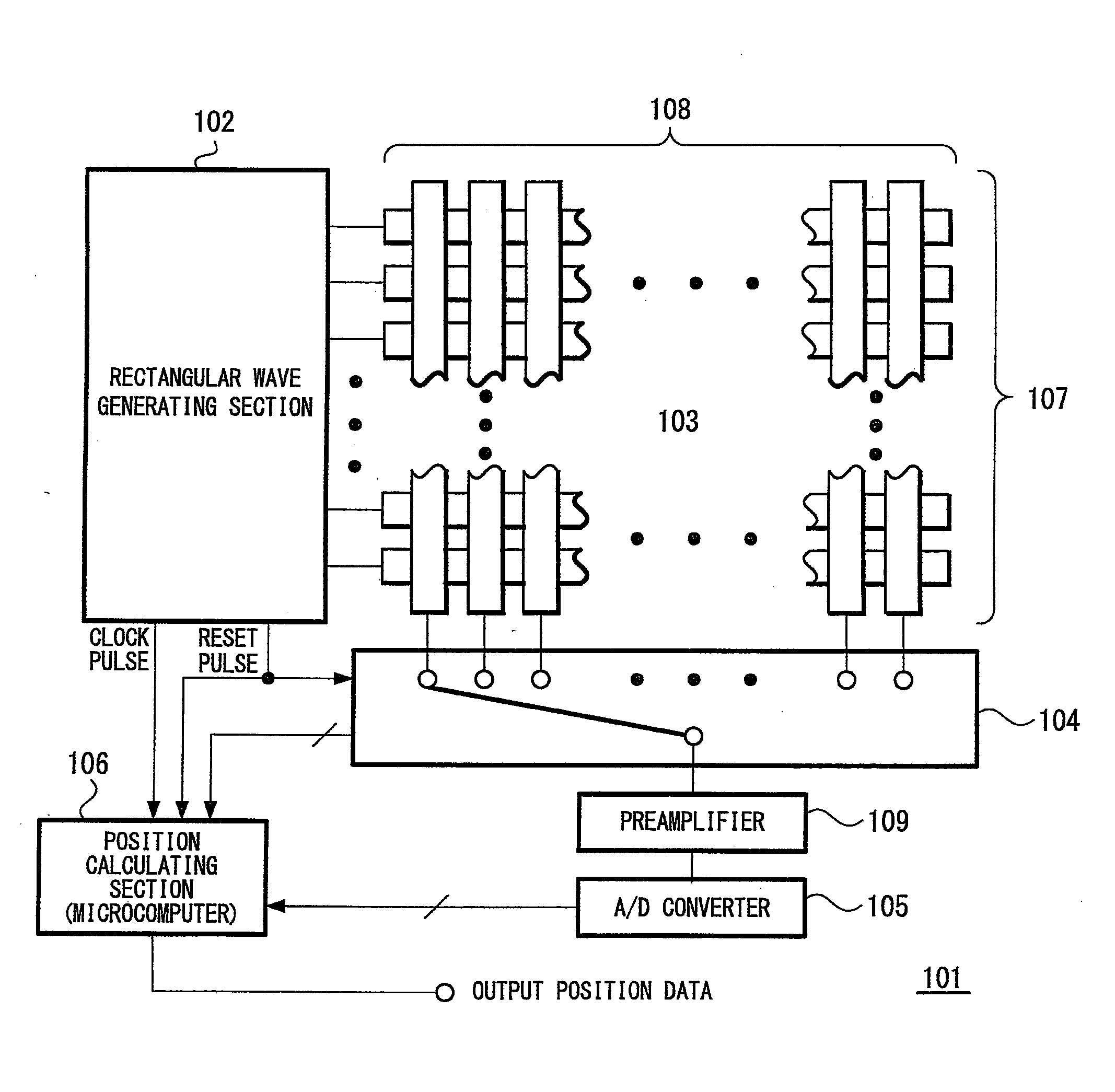 Position detecting device and position detecting method