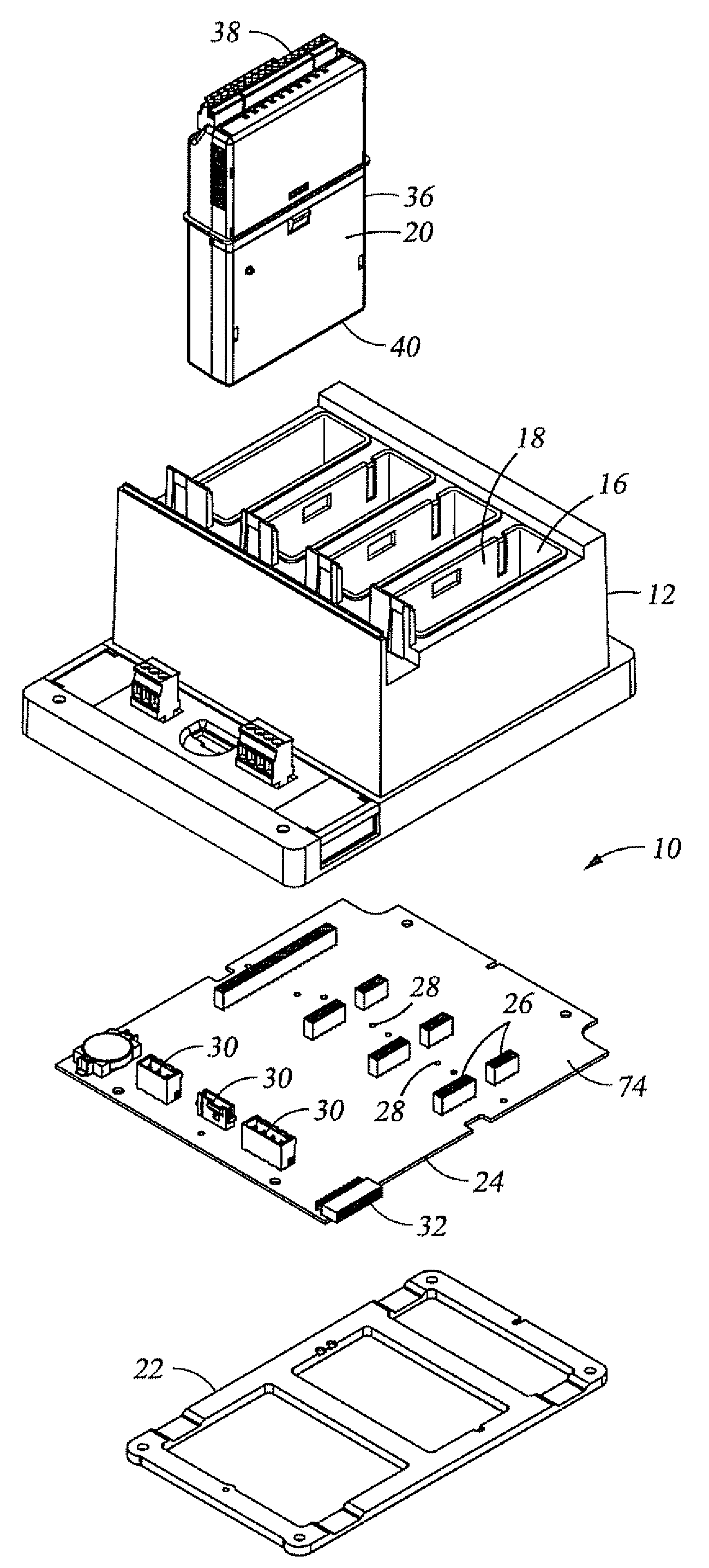 Electronics module retention system