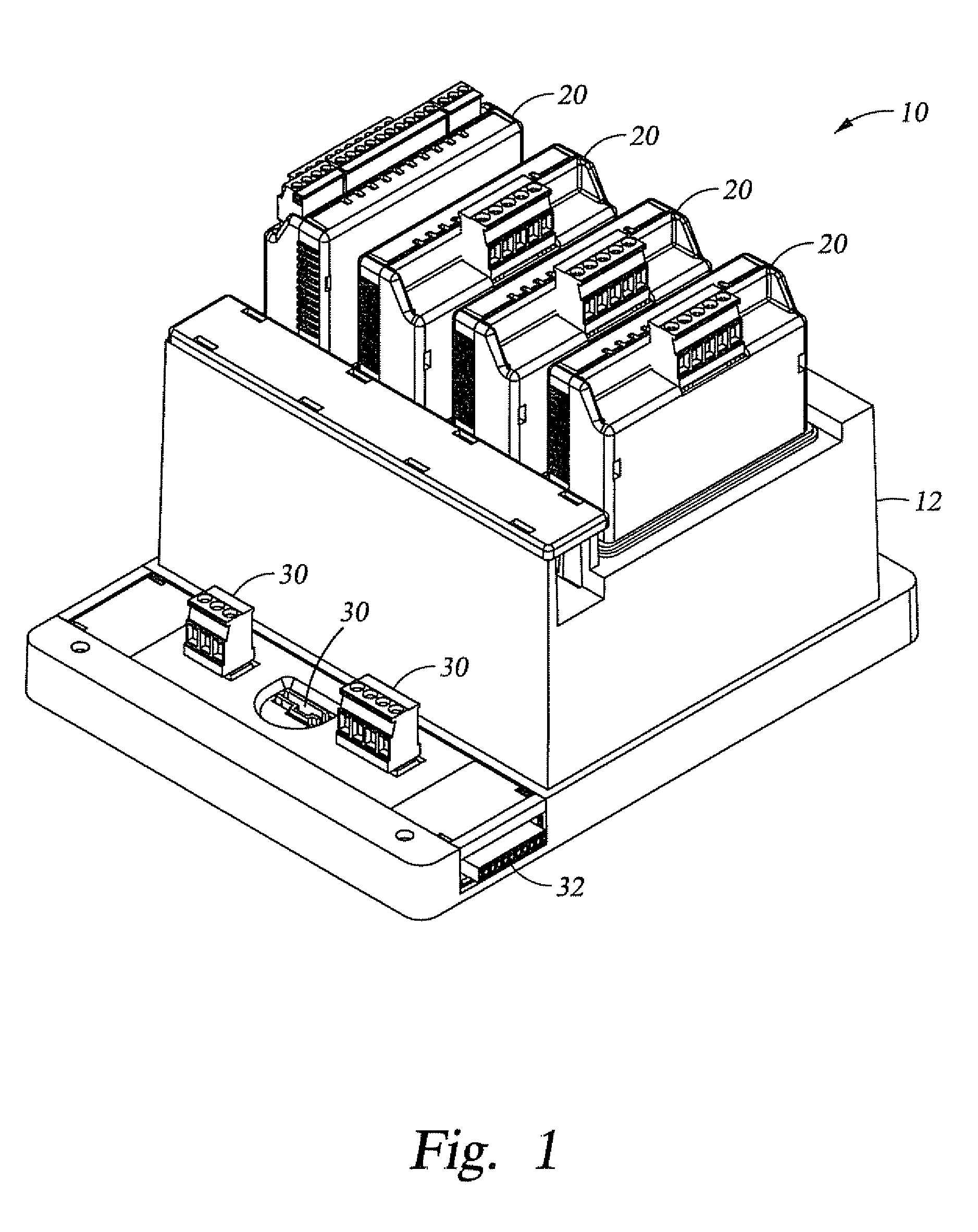 Electronics module retention system