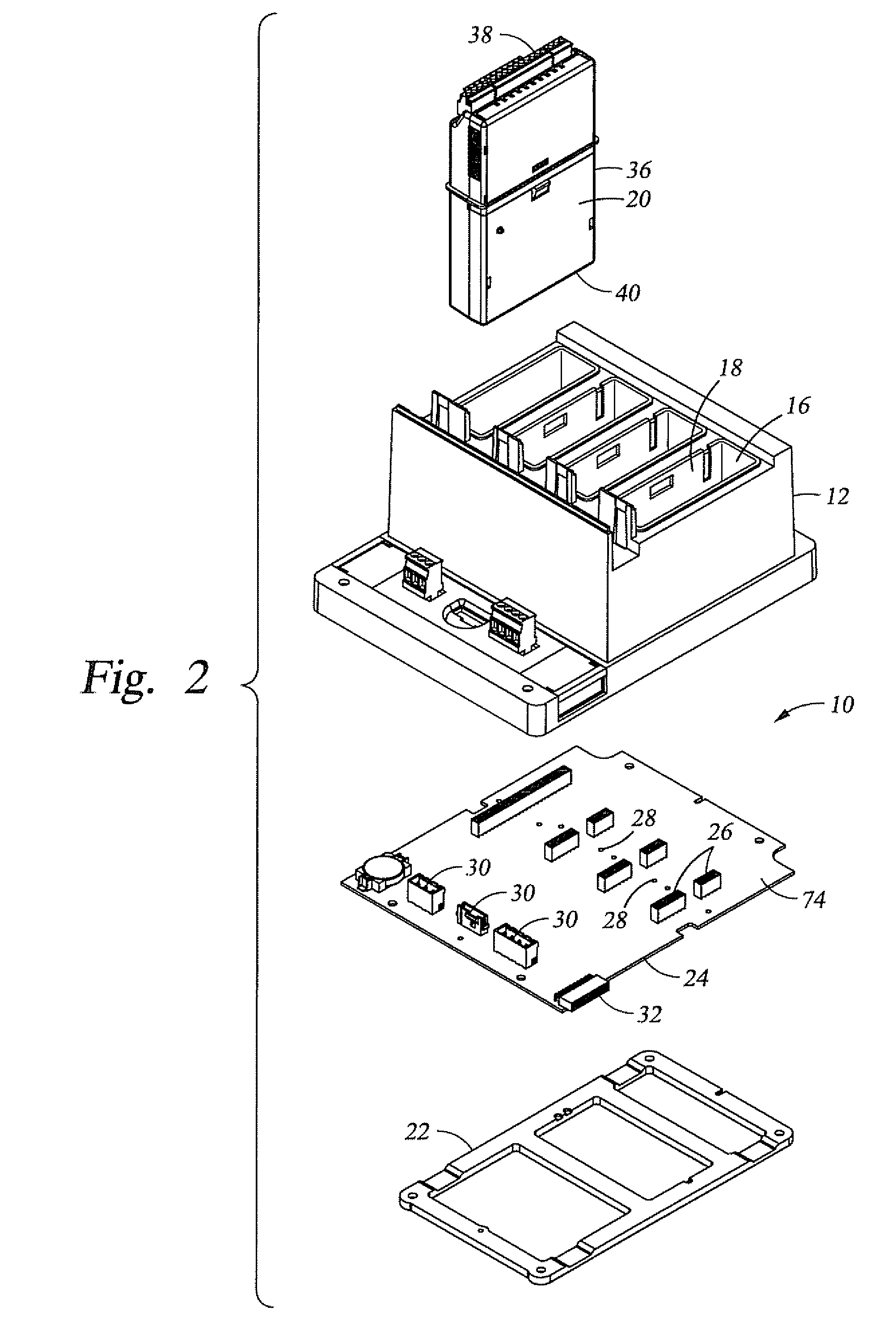 Electronics module retention system