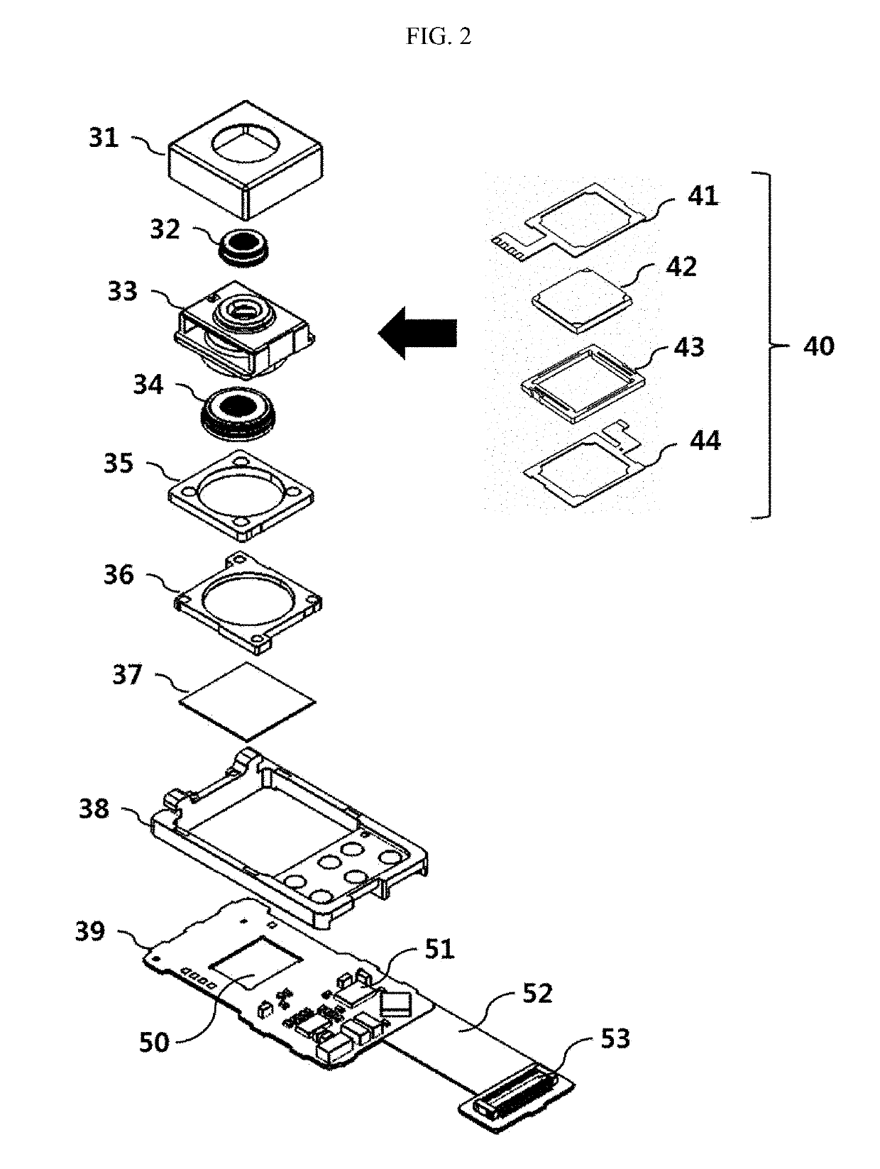 Camera module and optical device including liquid lens