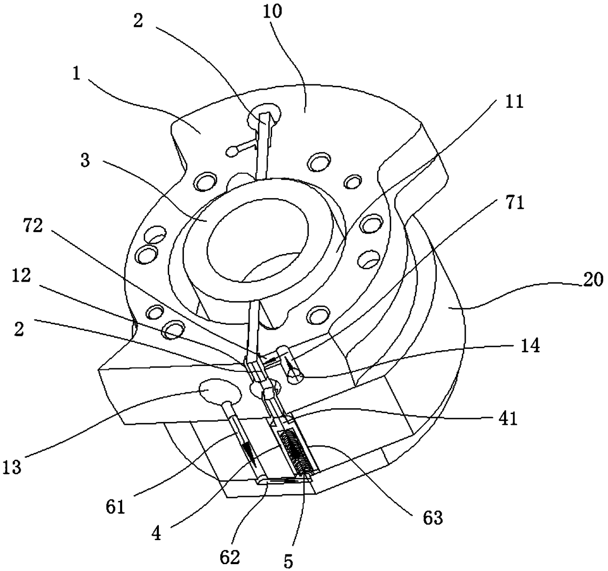 Air cylinder, pump body component, compressor and air conditioner outdoor unit