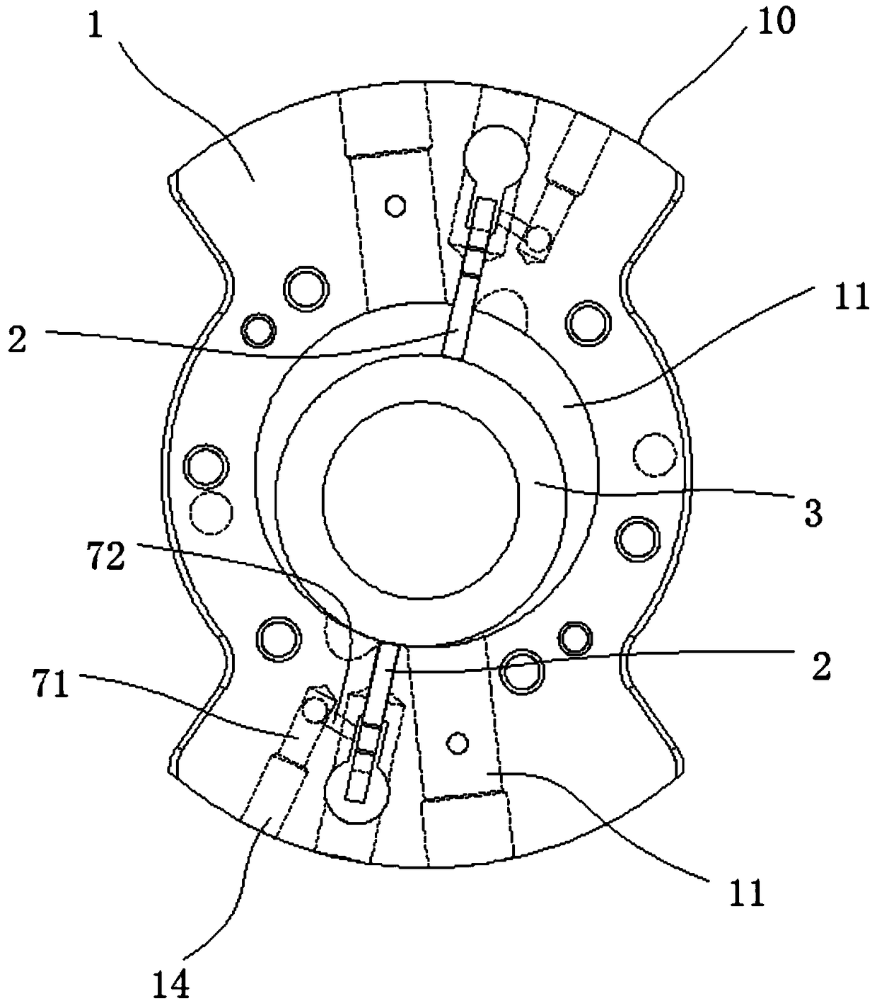 Air cylinder, pump body component, compressor and air conditioner outdoor unit