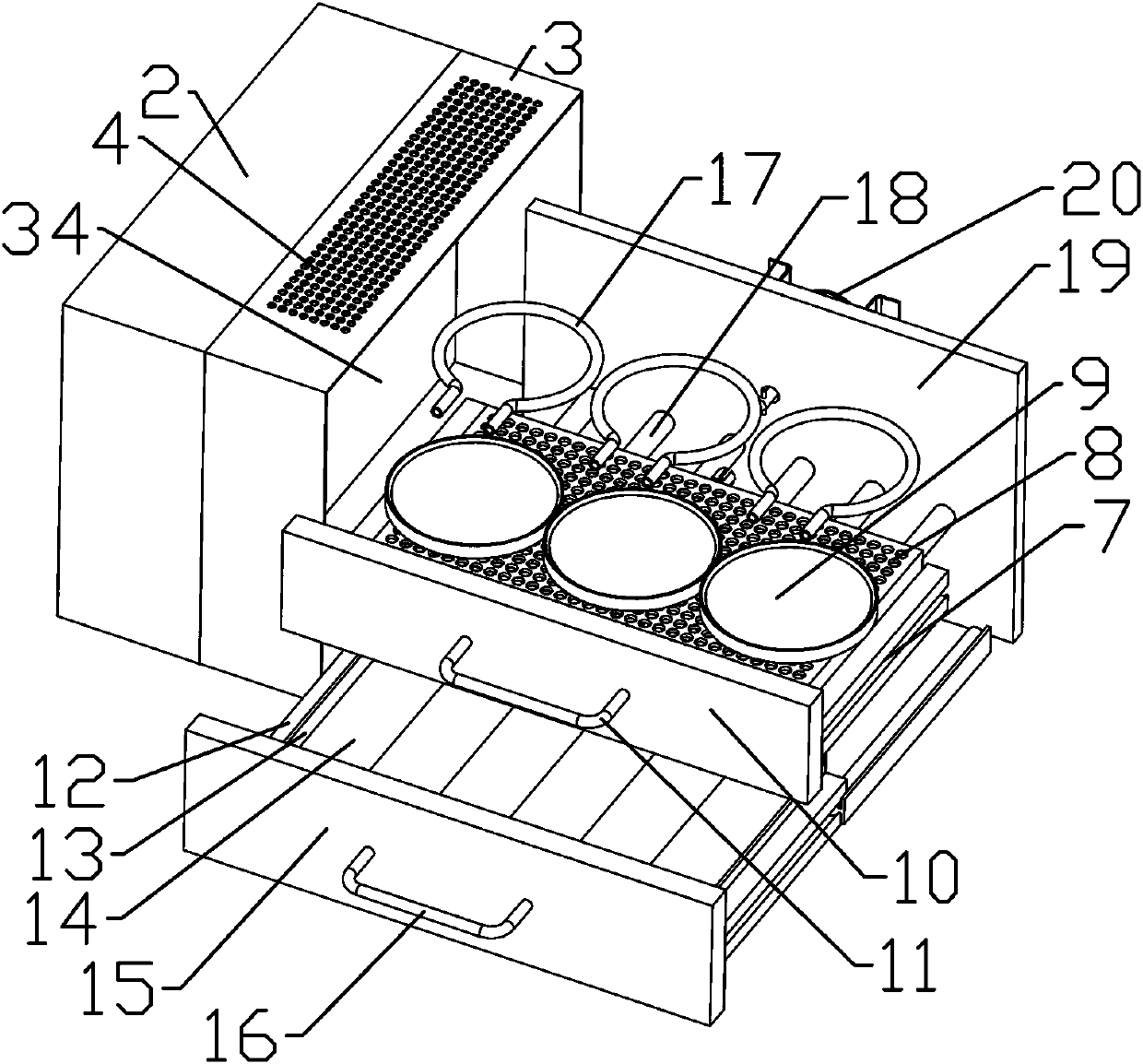 Multifunctional quick roasting oven