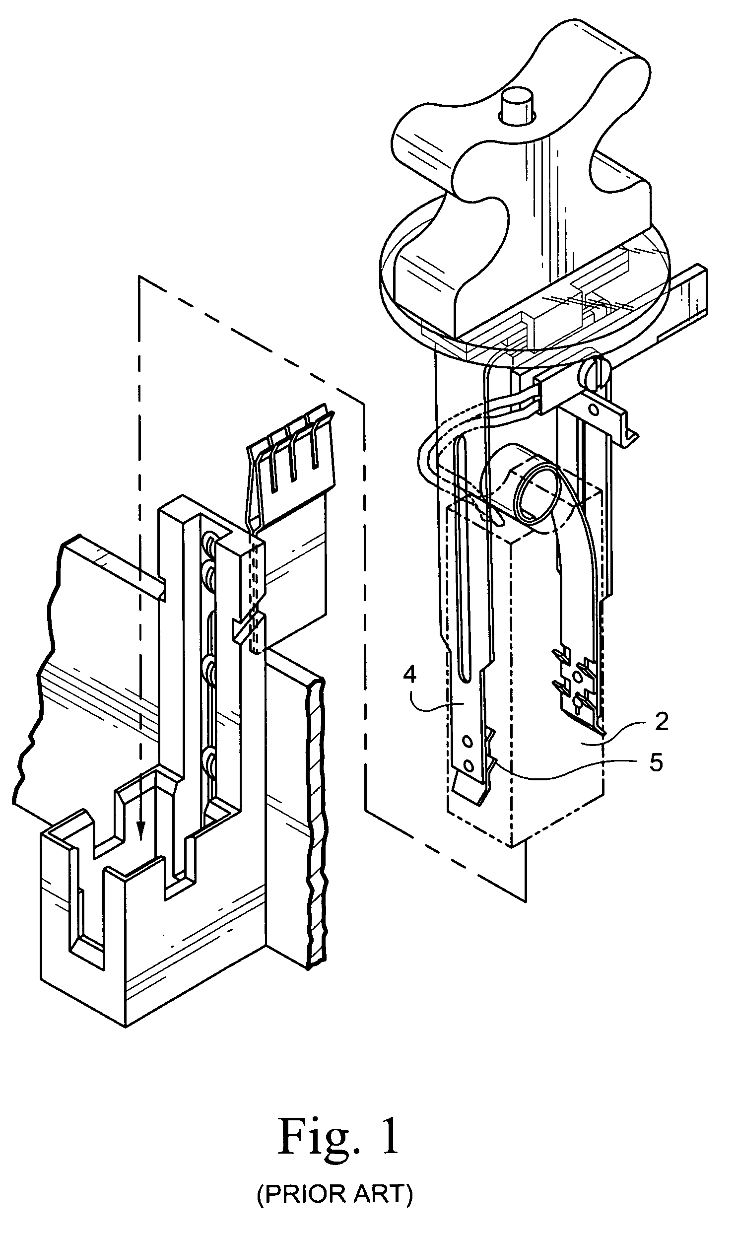 Brush holder assembly for dynamoelectric machines