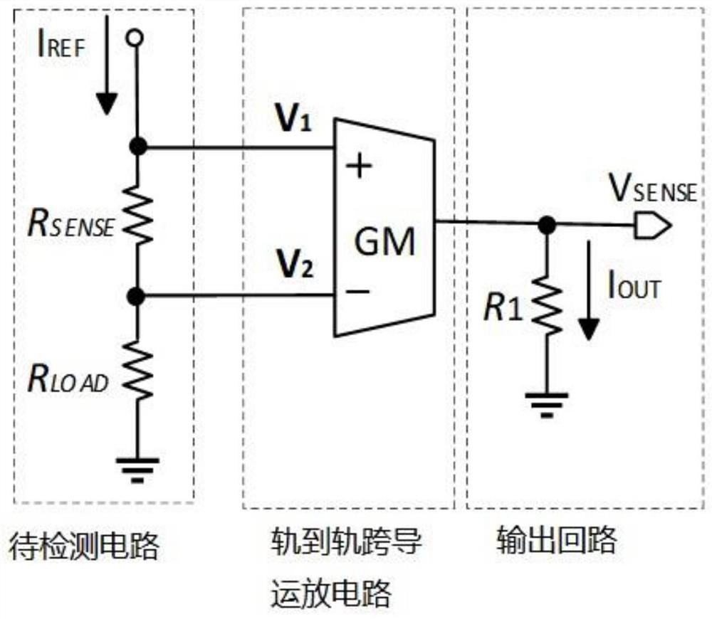 Current detection circuit and device applied to load resistor