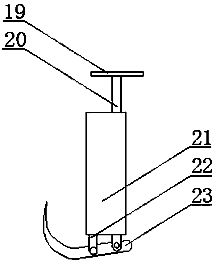 An operation hook device for hepatobiliary surgery