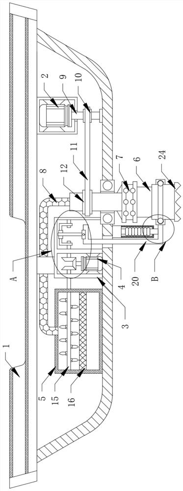 Vacuum pipeline extraction type underwater sludge ship