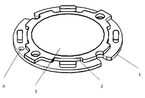 Novel LED (light emitting diode) integrated light source module and preparation method thereof