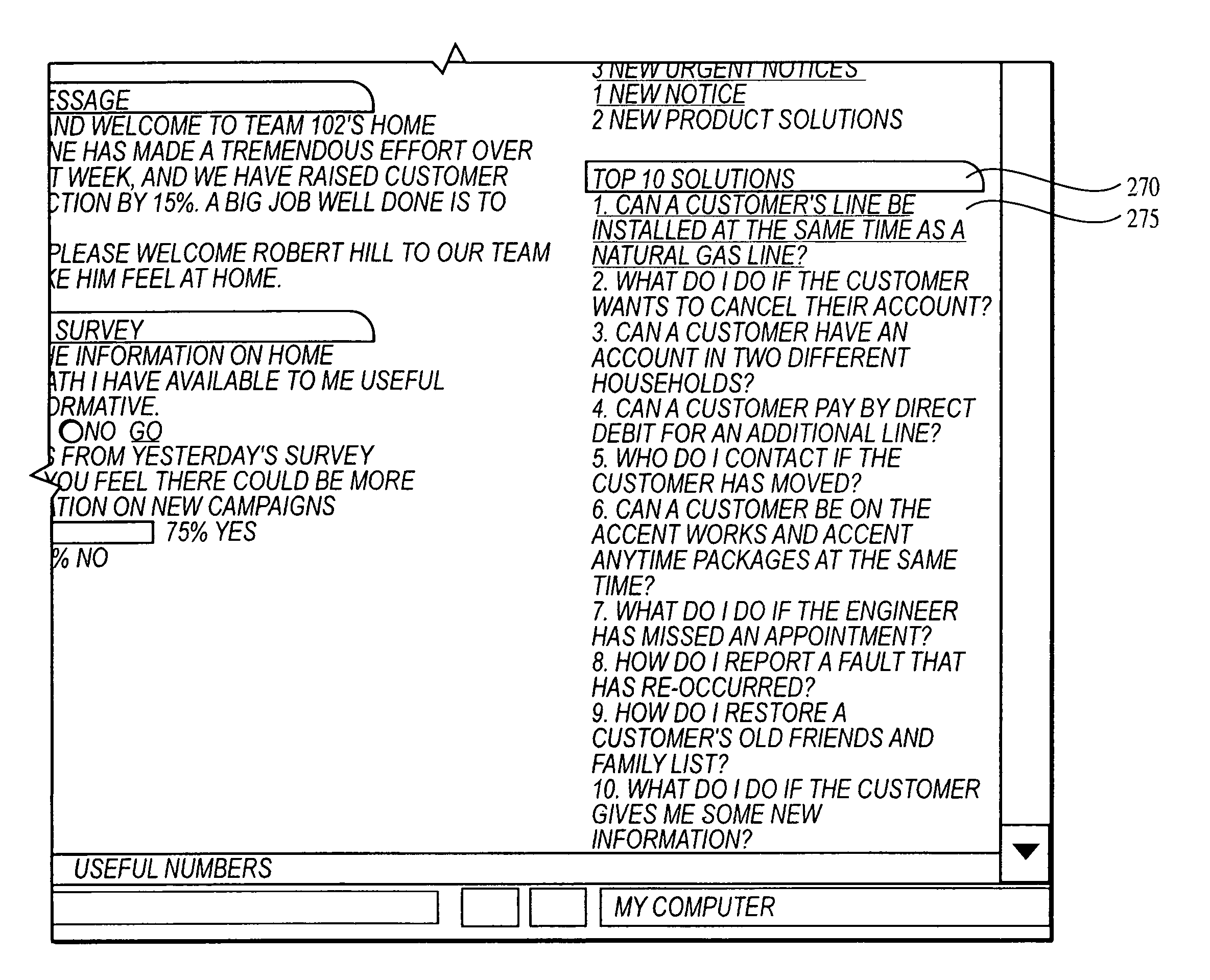 Communicating solution information in a knowledge management system