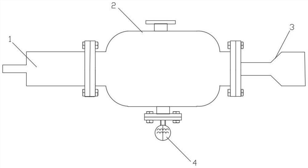 Electromagnetic induction heating gas heat exchange experimental device