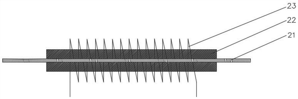 Electromagnetic induction heating gas heat exchange experimental device