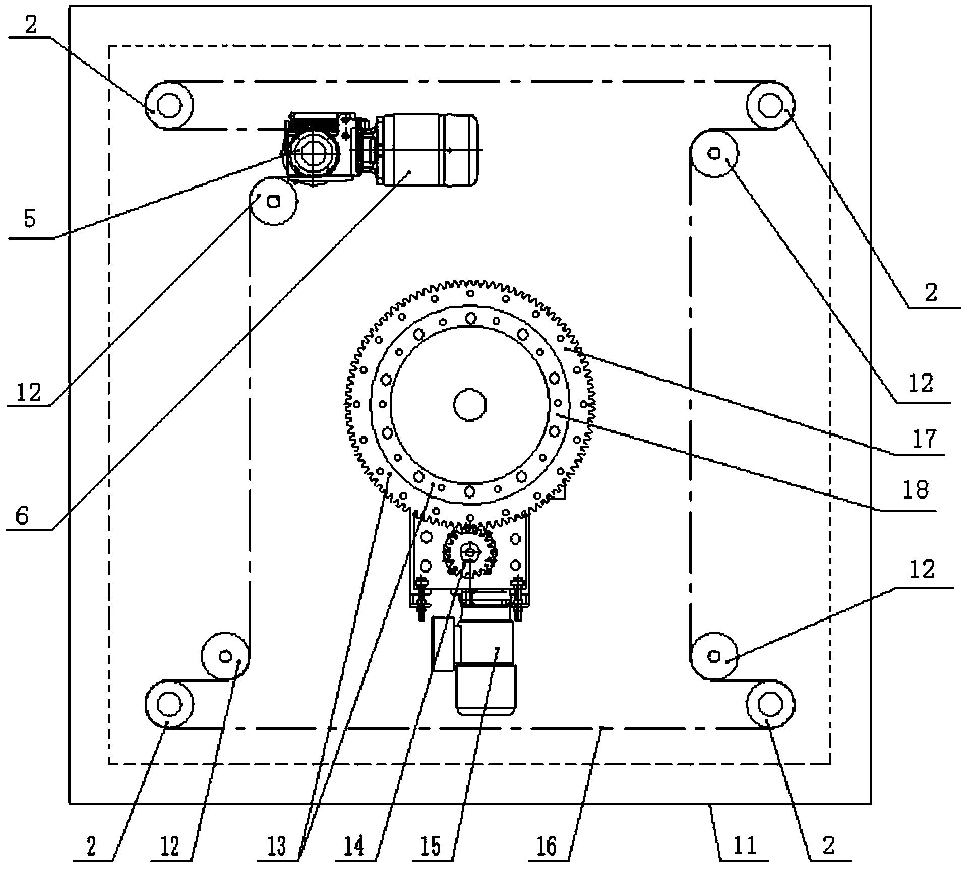 Automatic direction-changing lifting device for vehicle