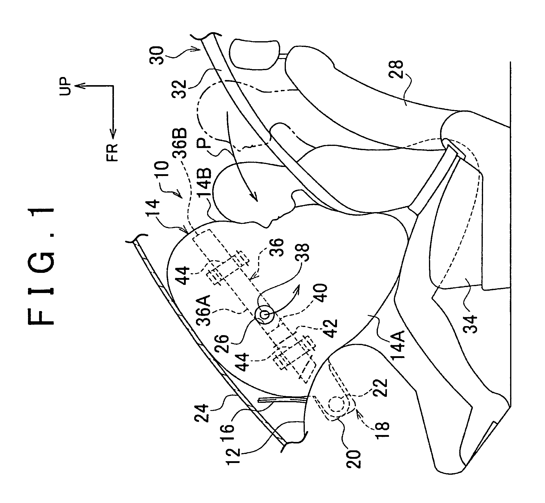 Vehicle airbag device