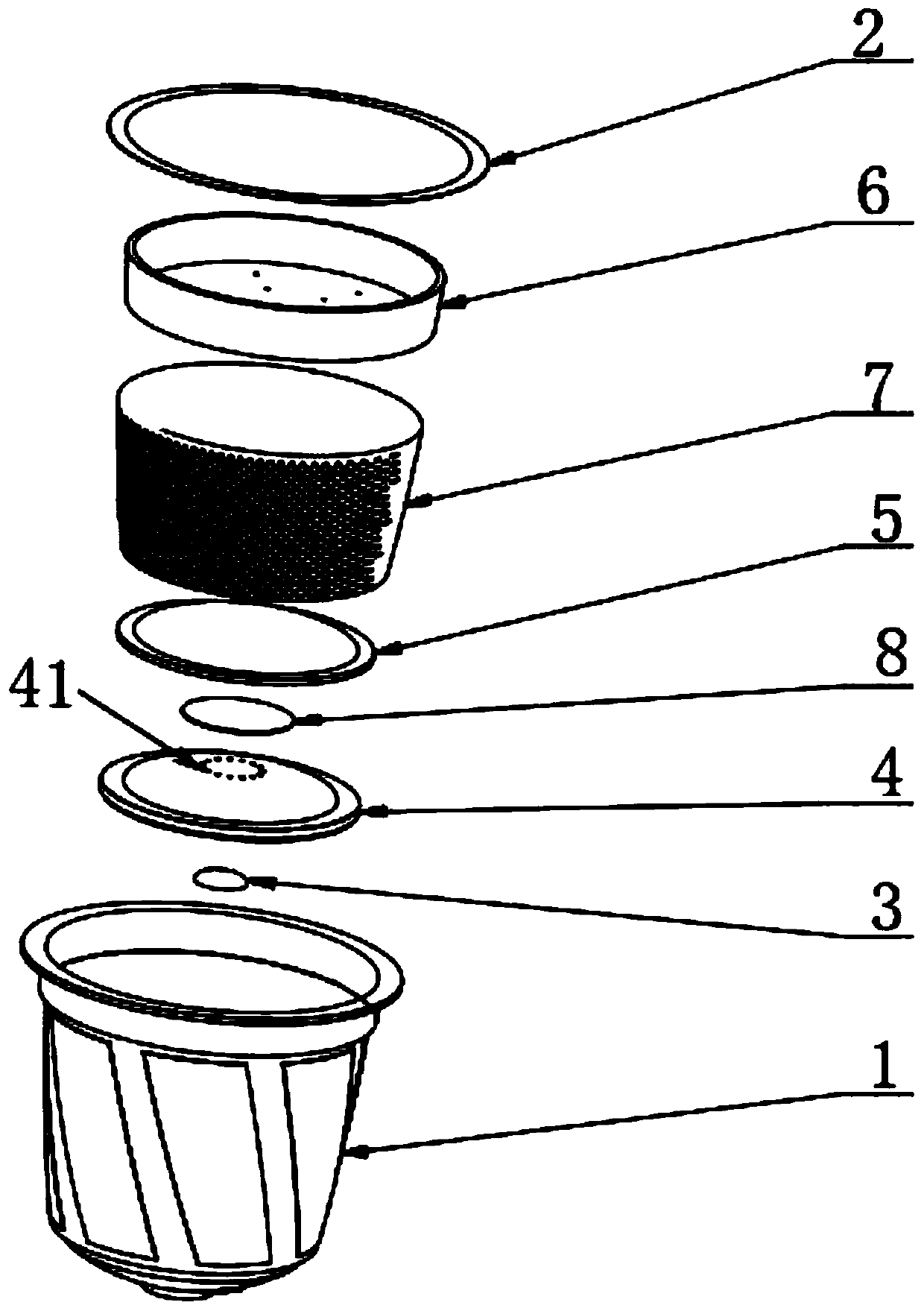 Beverage container pierced by internal deformation and method for preparing the same